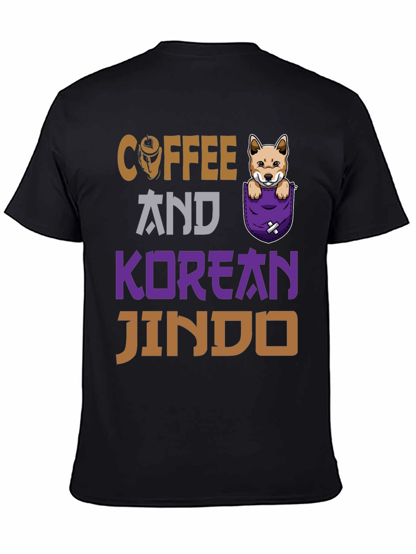Coffee & Korean Jindo Graphic Tee