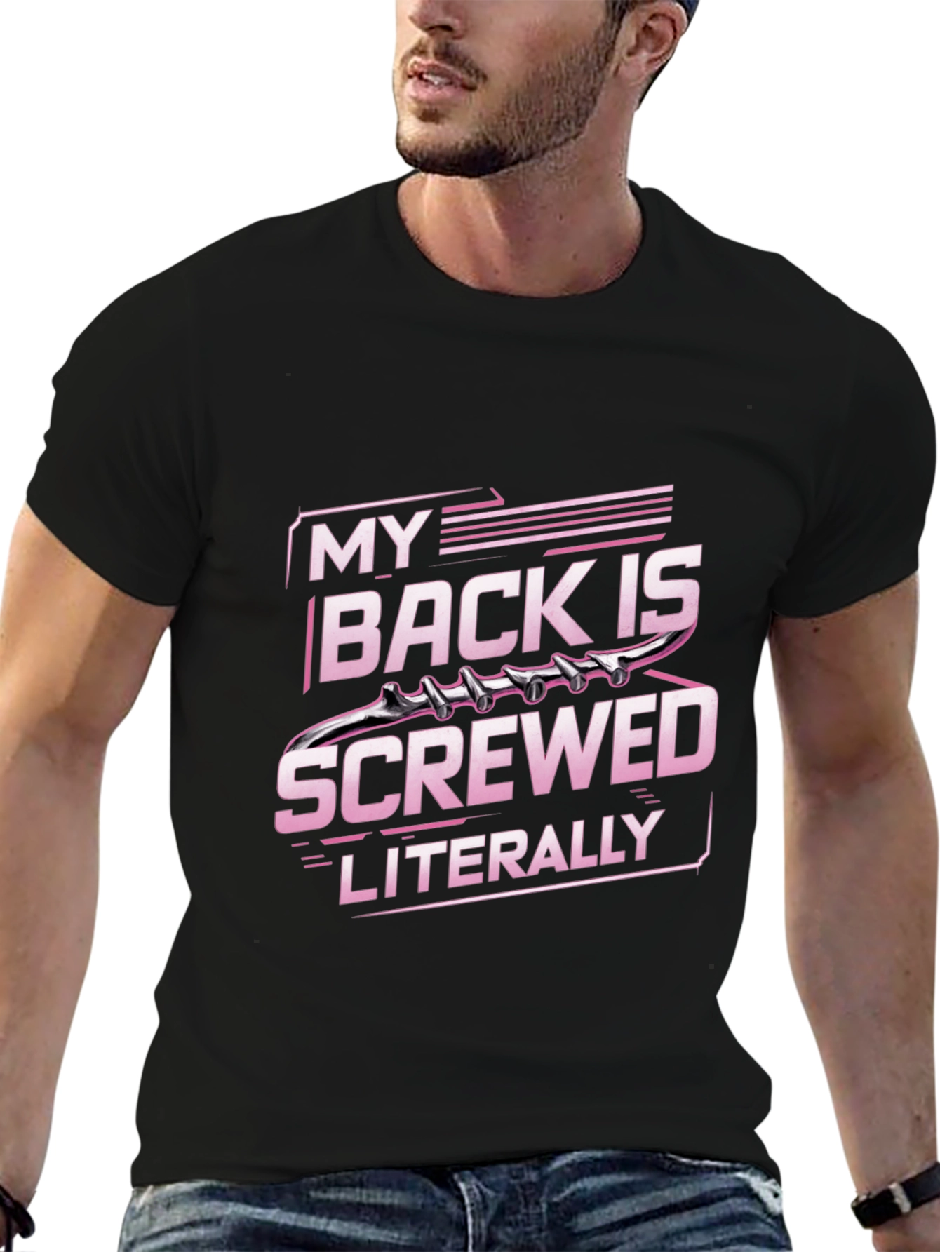 My Back is Screwed T-Shirt - Literally