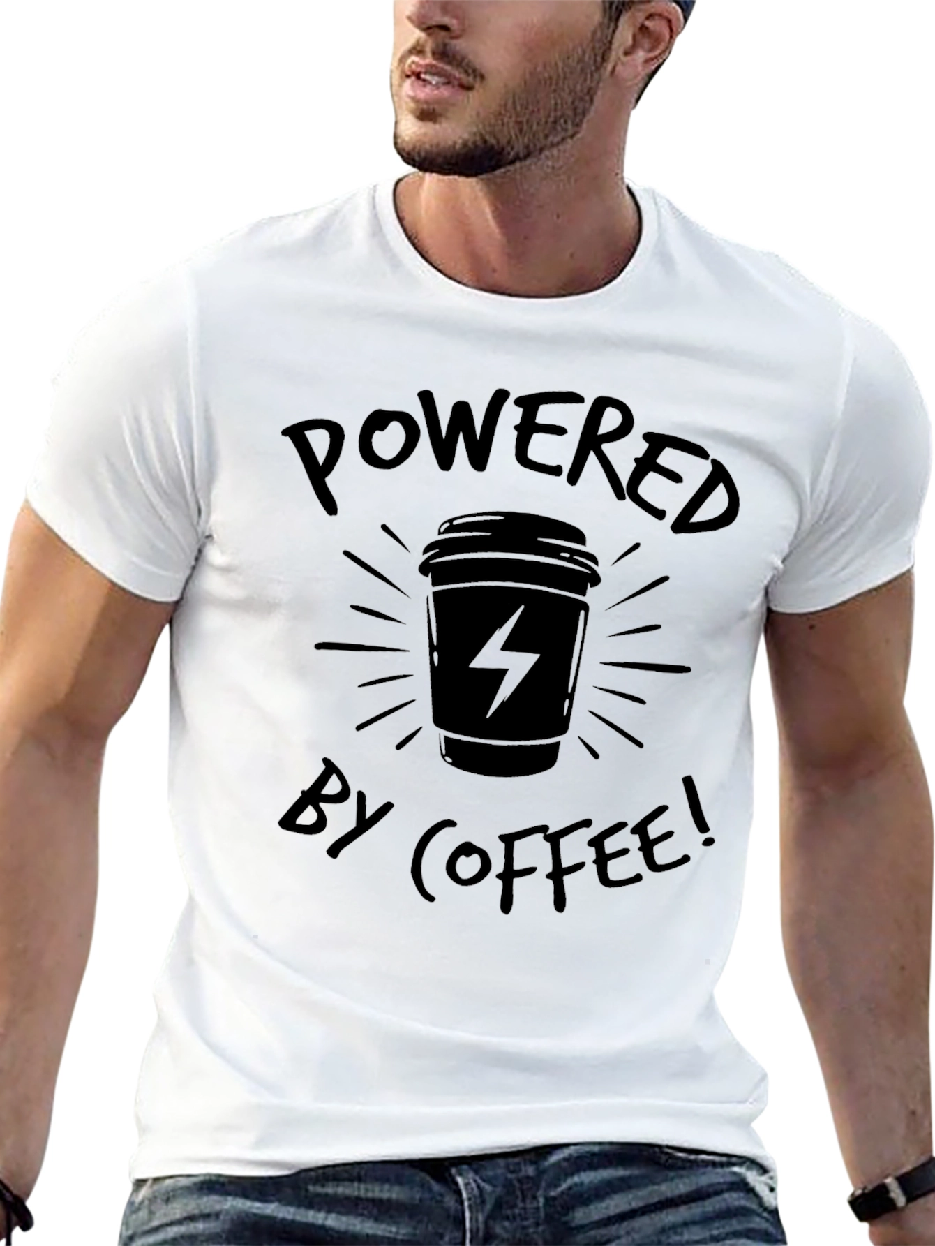 Coffee Powered Black T-Shirt
