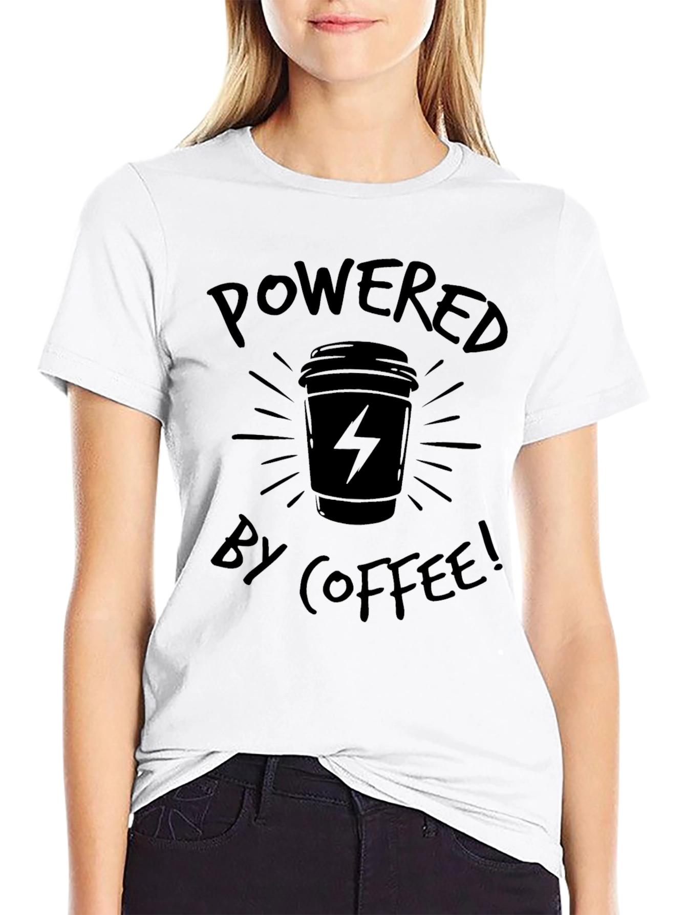 Coffee Powered Black T-Shirt