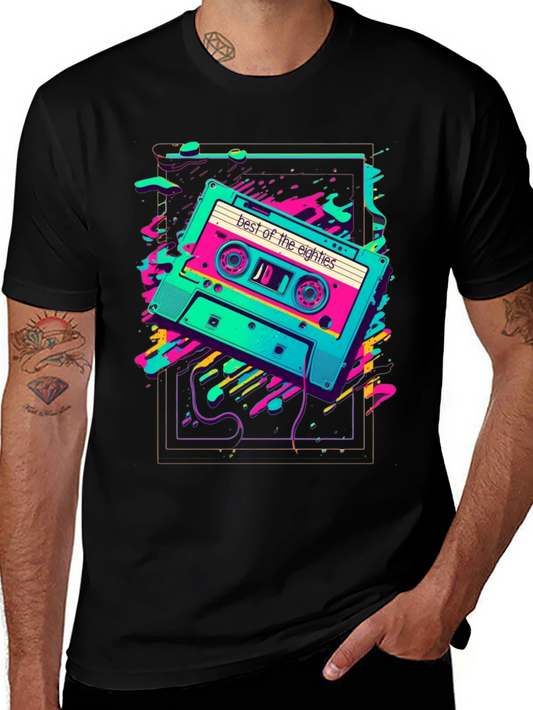 Retro 80s Cassette T-Shirt - Best of the Eighties Tee