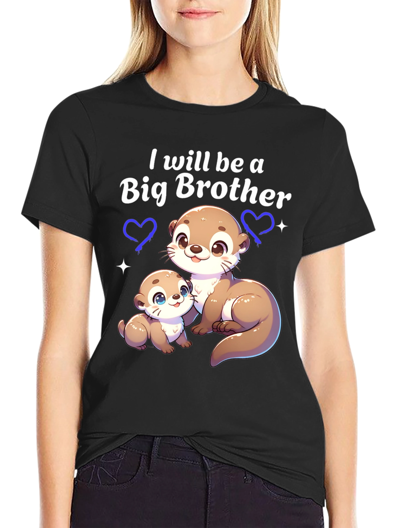 Big Brother Otter Tee - Cute Sibling Reveal Shirt