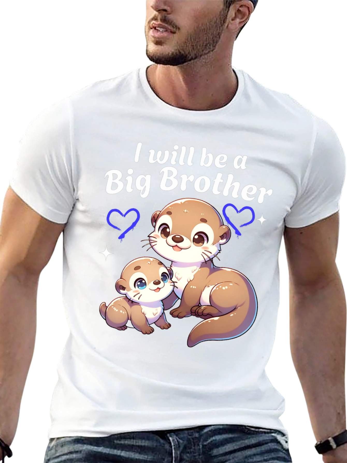 Big Brother Otter Tee - Cute Sibling Reveal Shirt