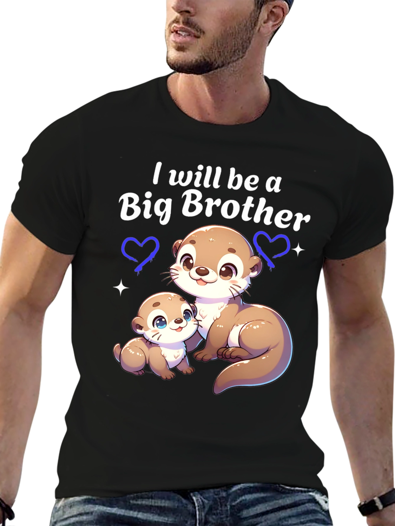 Big Brother Otter Tee - Cute Sibling Reveal Shirt