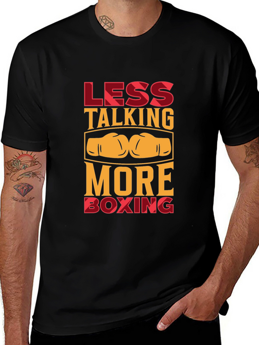 Less Talking More Boxing Graphic T-Shirt
