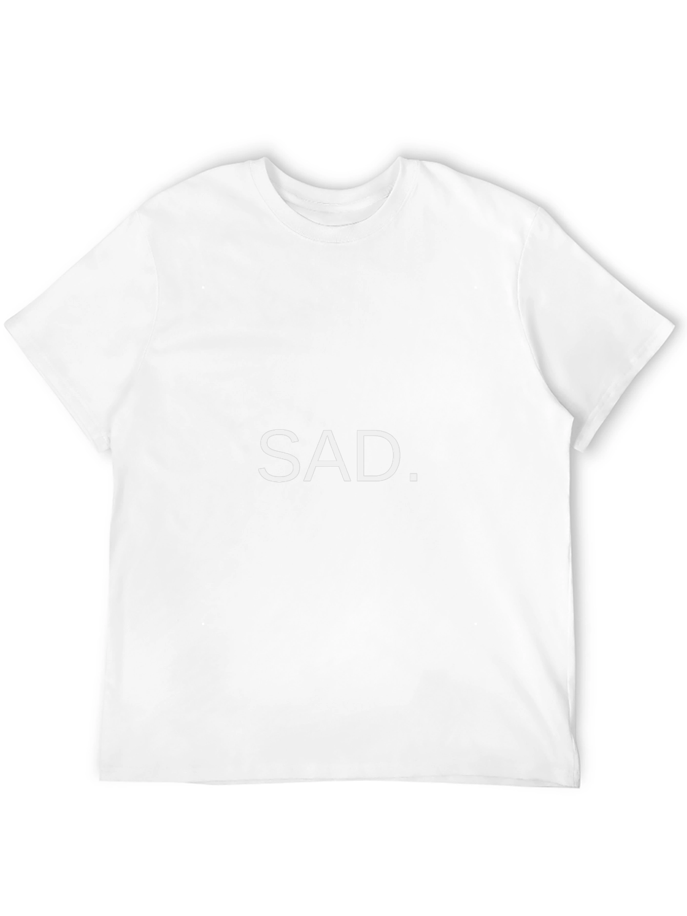 Sad Graphic Tee - Black Unisex T-Shirt