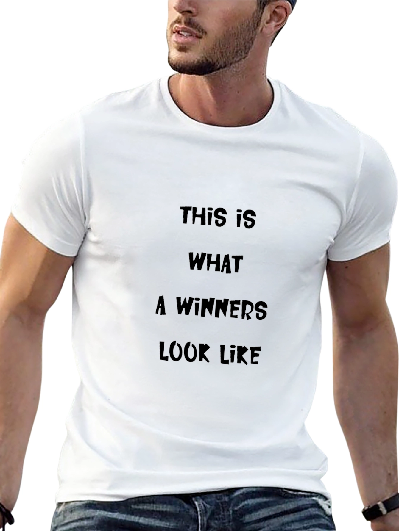 Winners Look Like This Graphic T-Shirt - Black