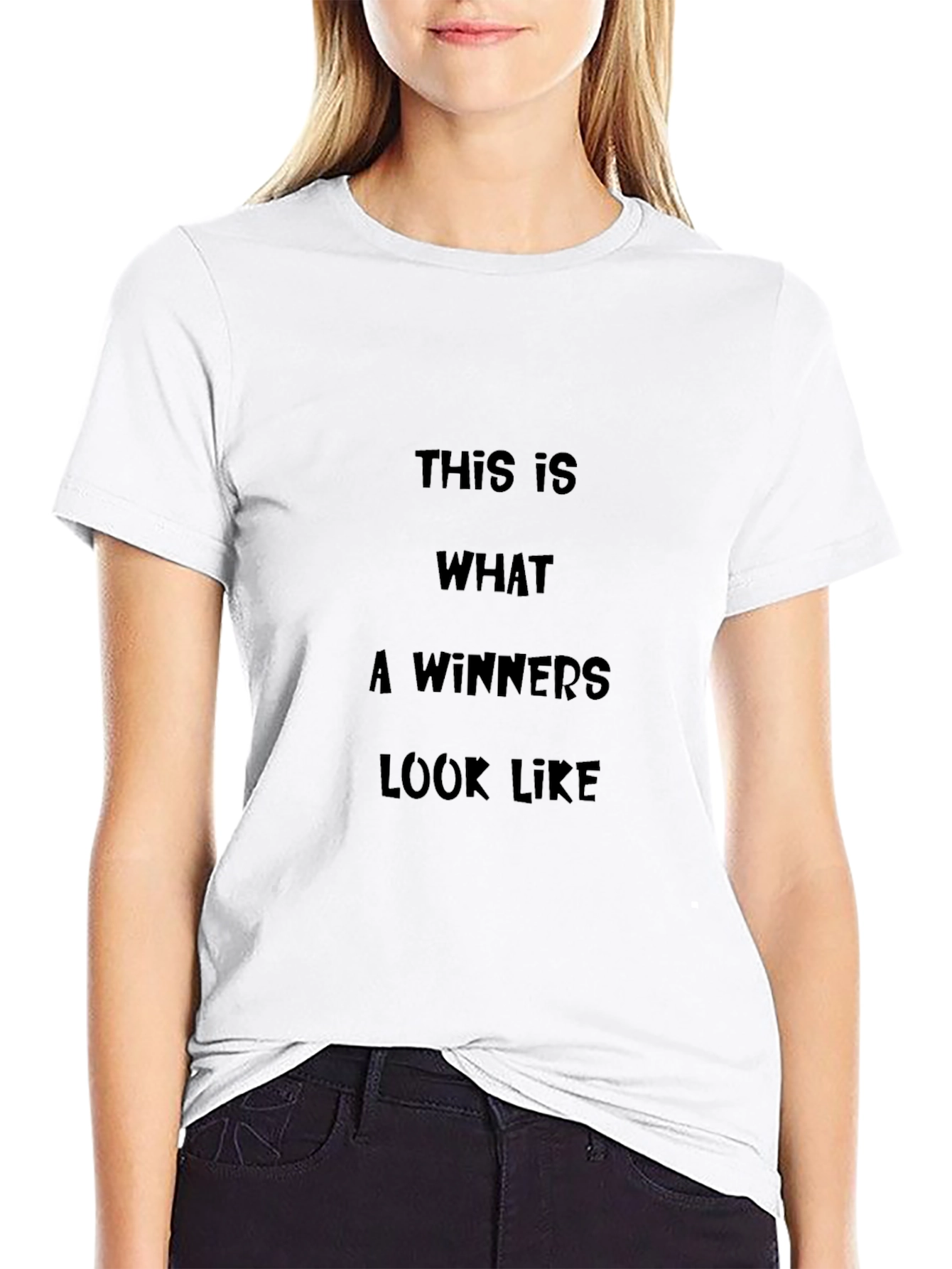 Winners Look Like This Graphic T-Shirt - Black