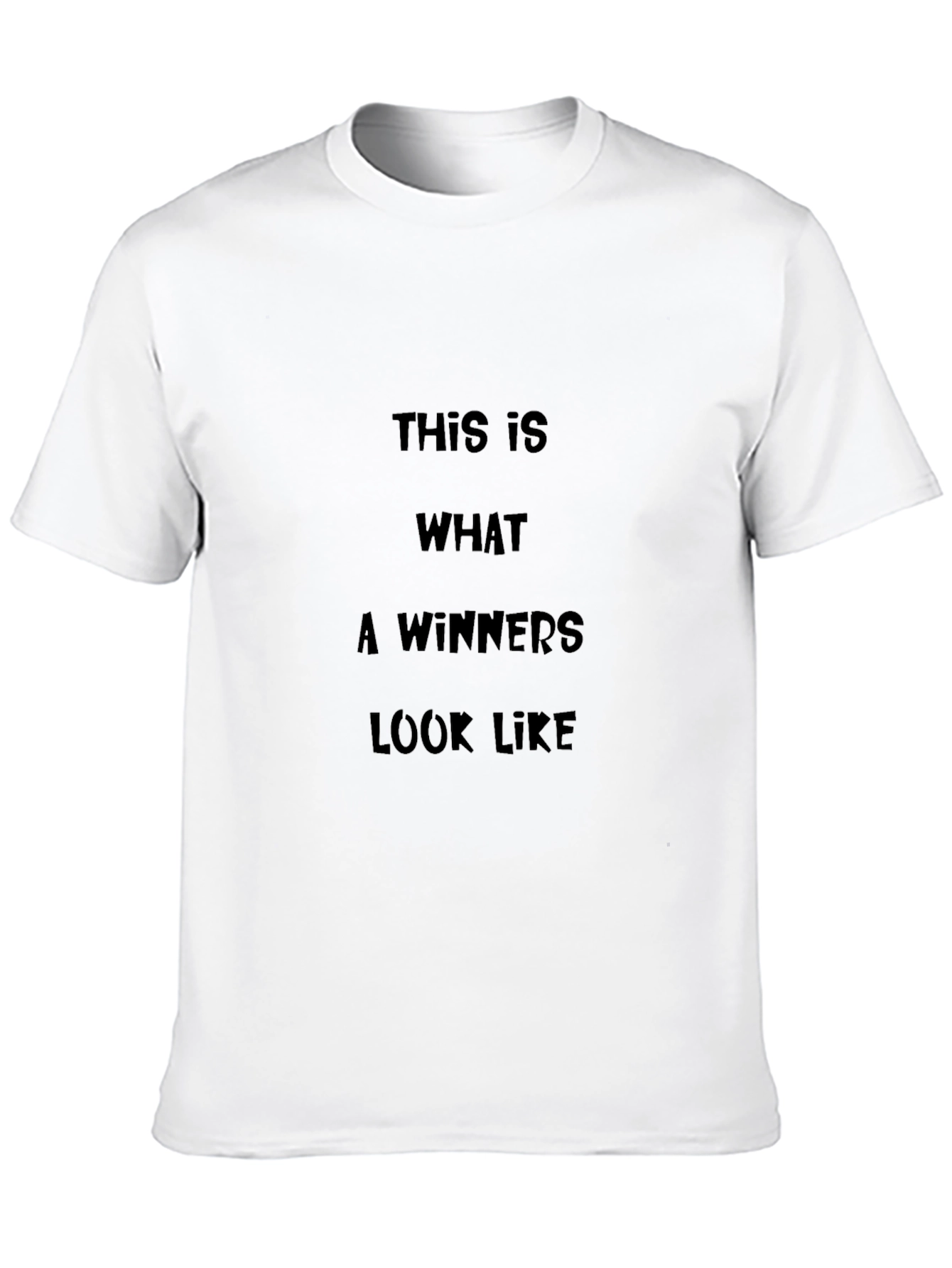 Winners Look Like This Graphic T-Shirt - Black