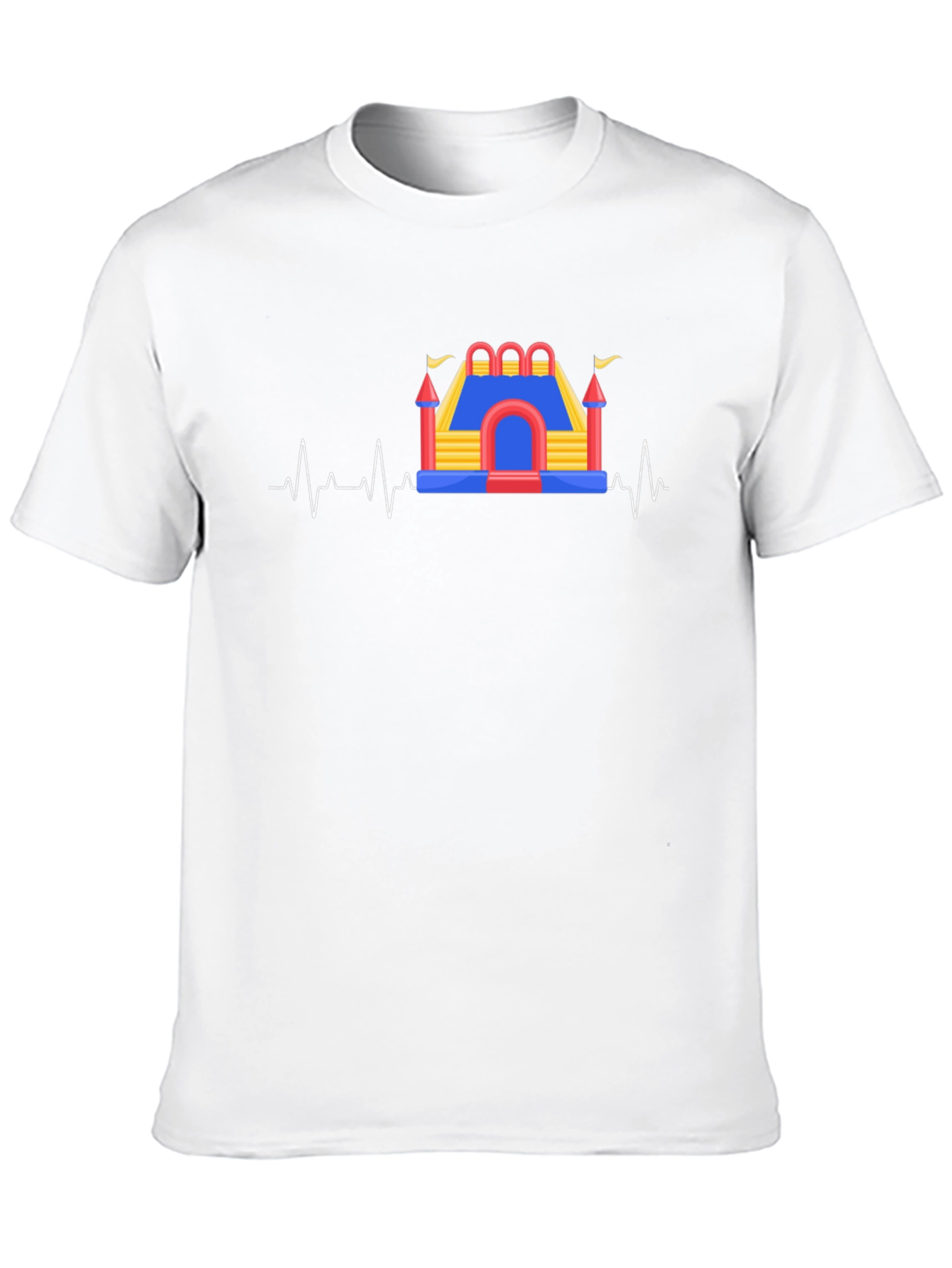 Bounce House Beat T-Shirt - Fun Heartbeat Tee