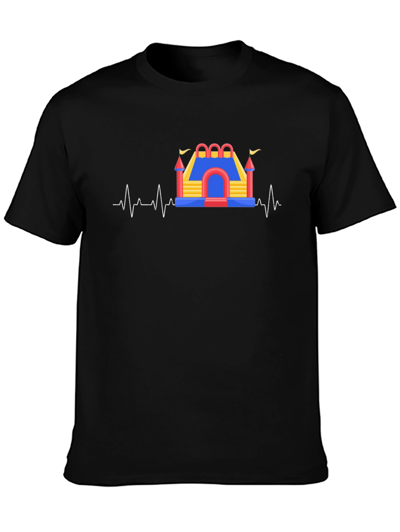 Bounce House Beat T-Shirt - Fun Heartbeat Tee