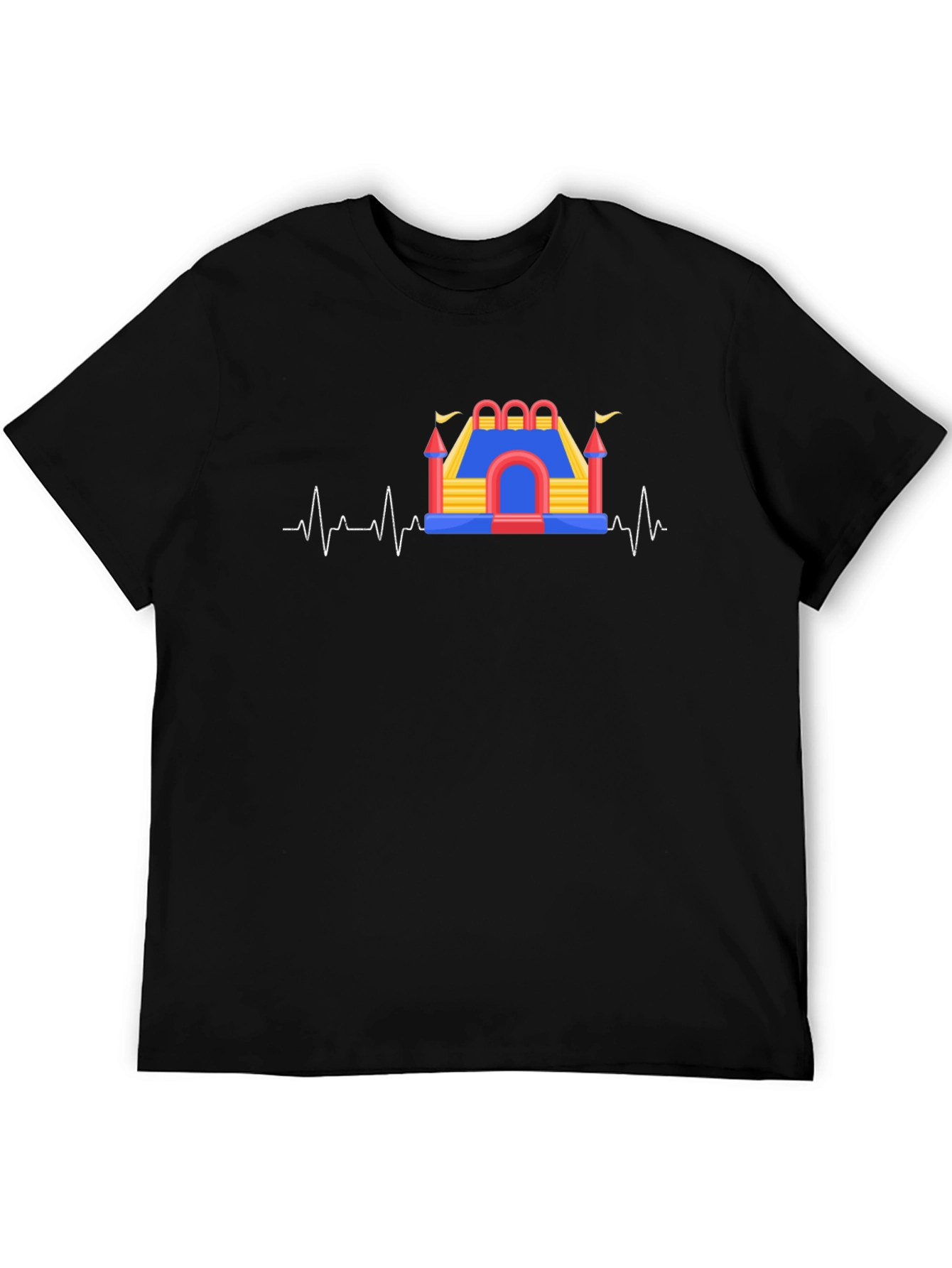Bounce House Beat T-Shirt - Fun Heartbeat Tee