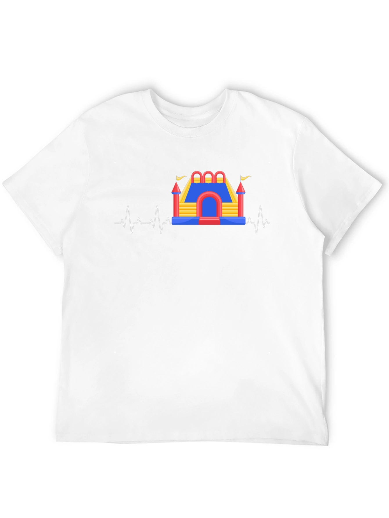 Bounce House Beat T-Shirt - Fun Heartbeat Tee