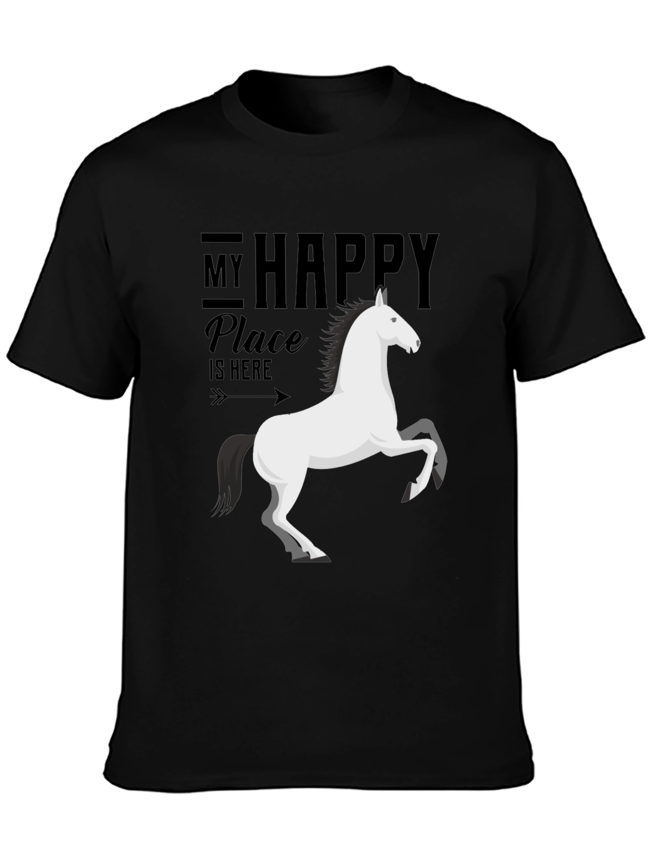 My Happy Place Horse Graphic Tee