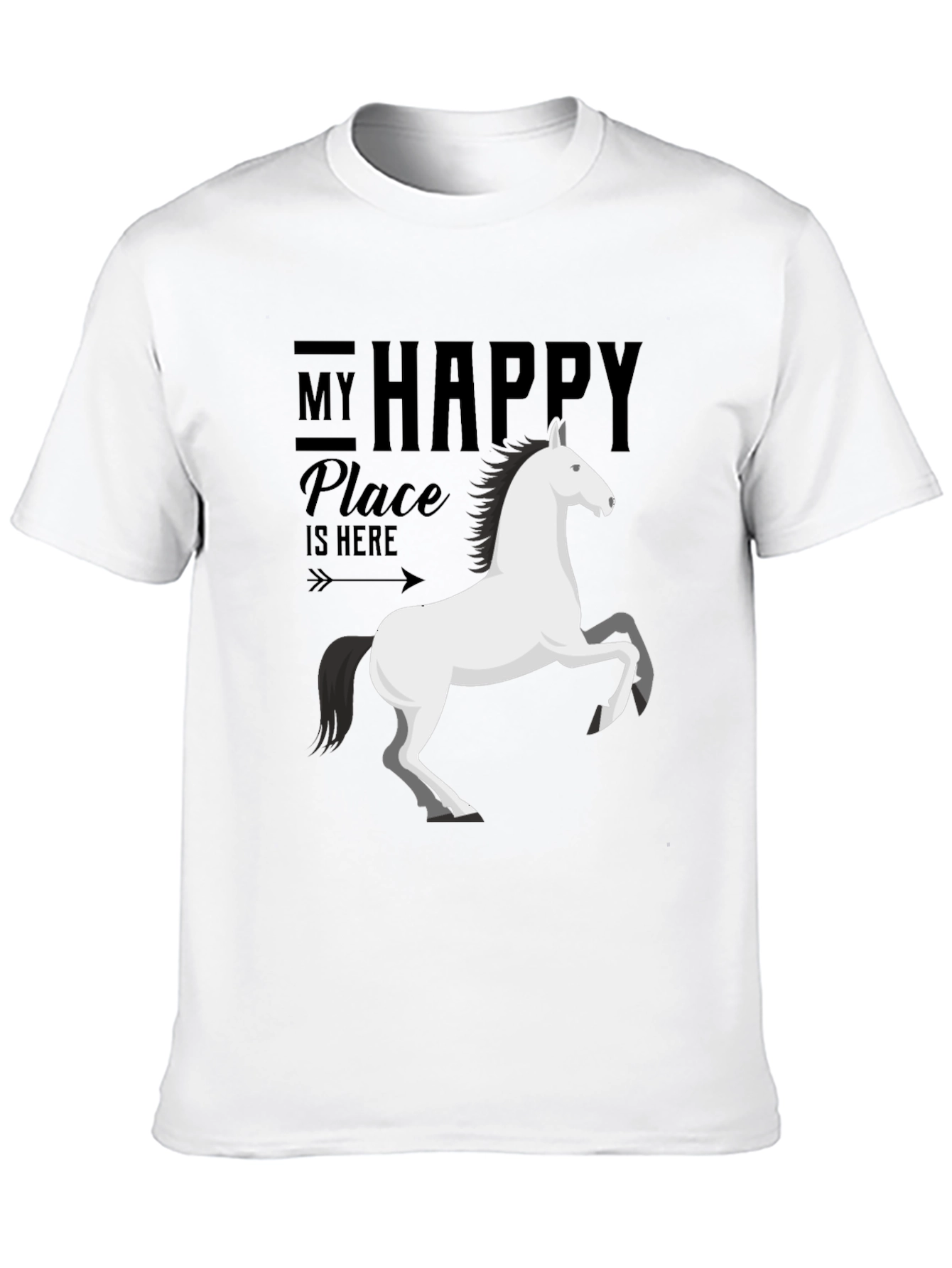 My Happy Place Horse Graphic Tee