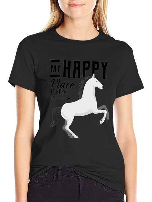 My Happy Place Horse Graphic Tee