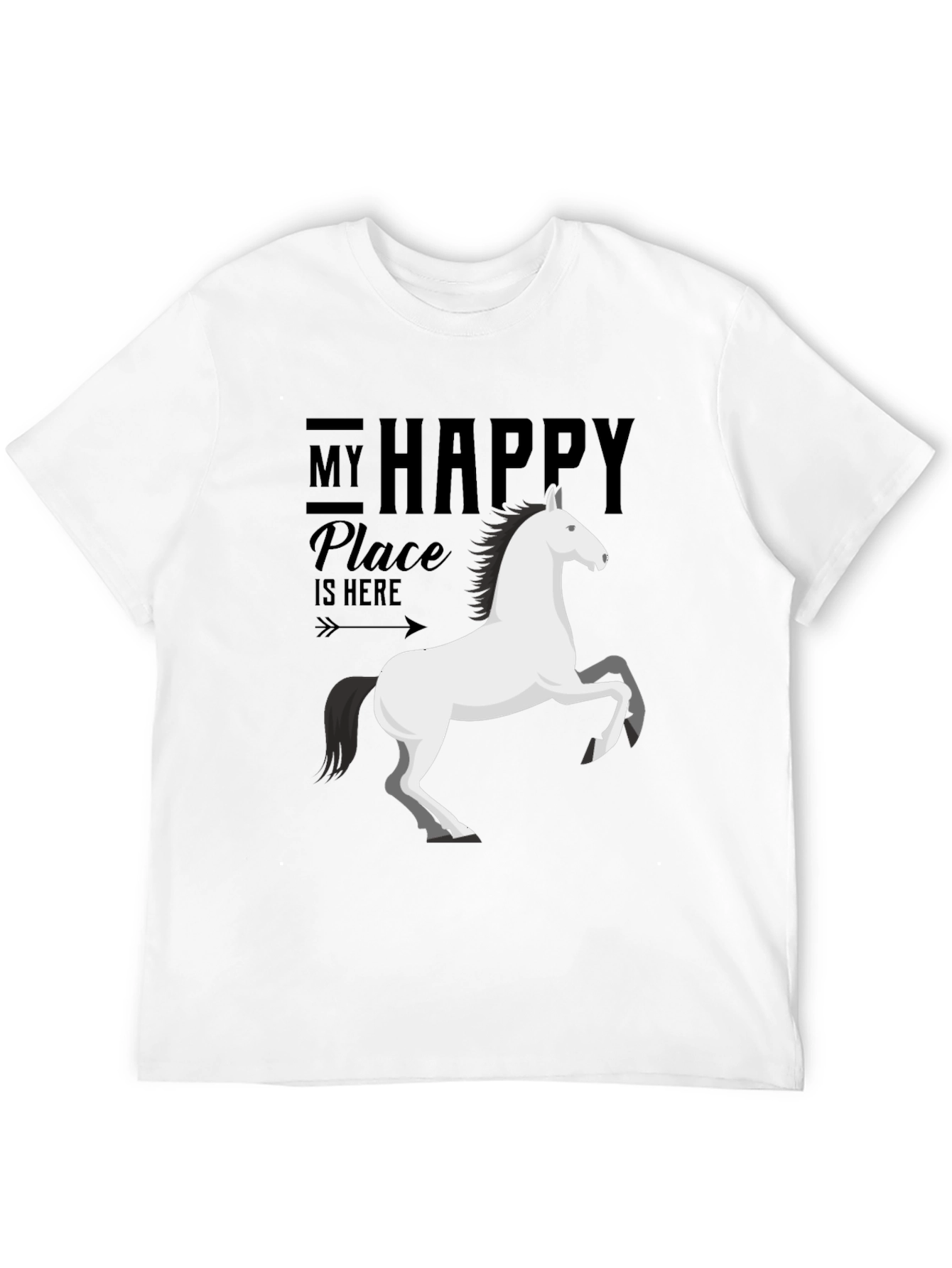 My Happy Place Horse Graphic Tee