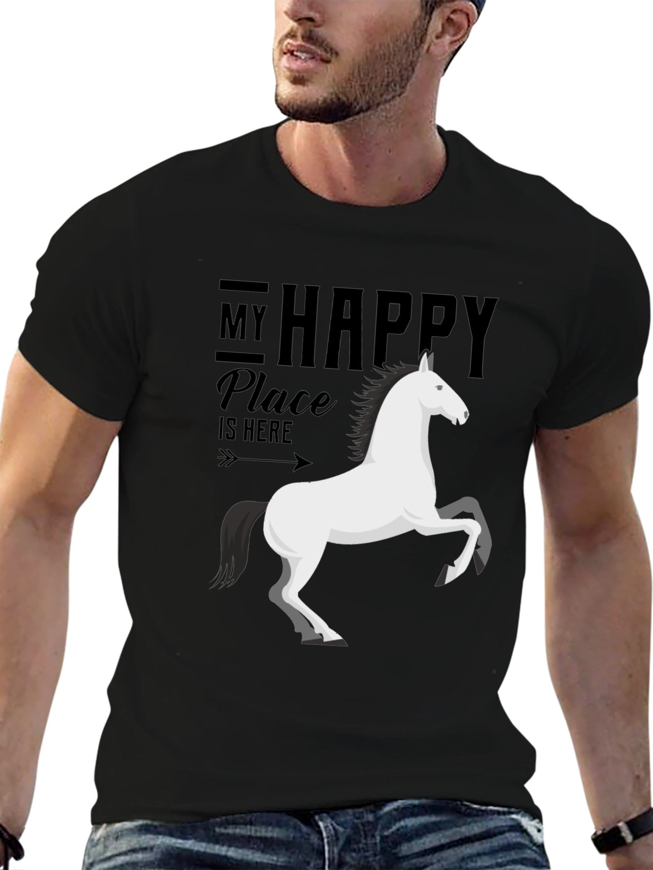 My Happy Place Horse Graphic Tee