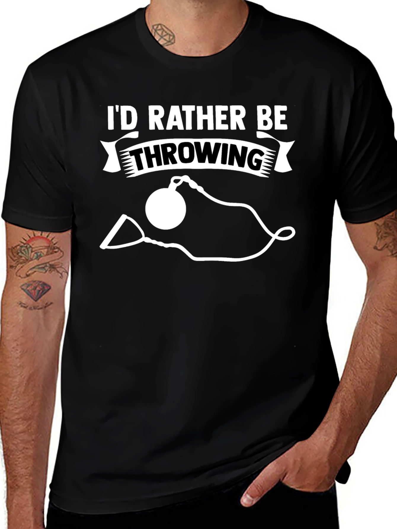 Throwing Shot Put Graphic T-Shirt