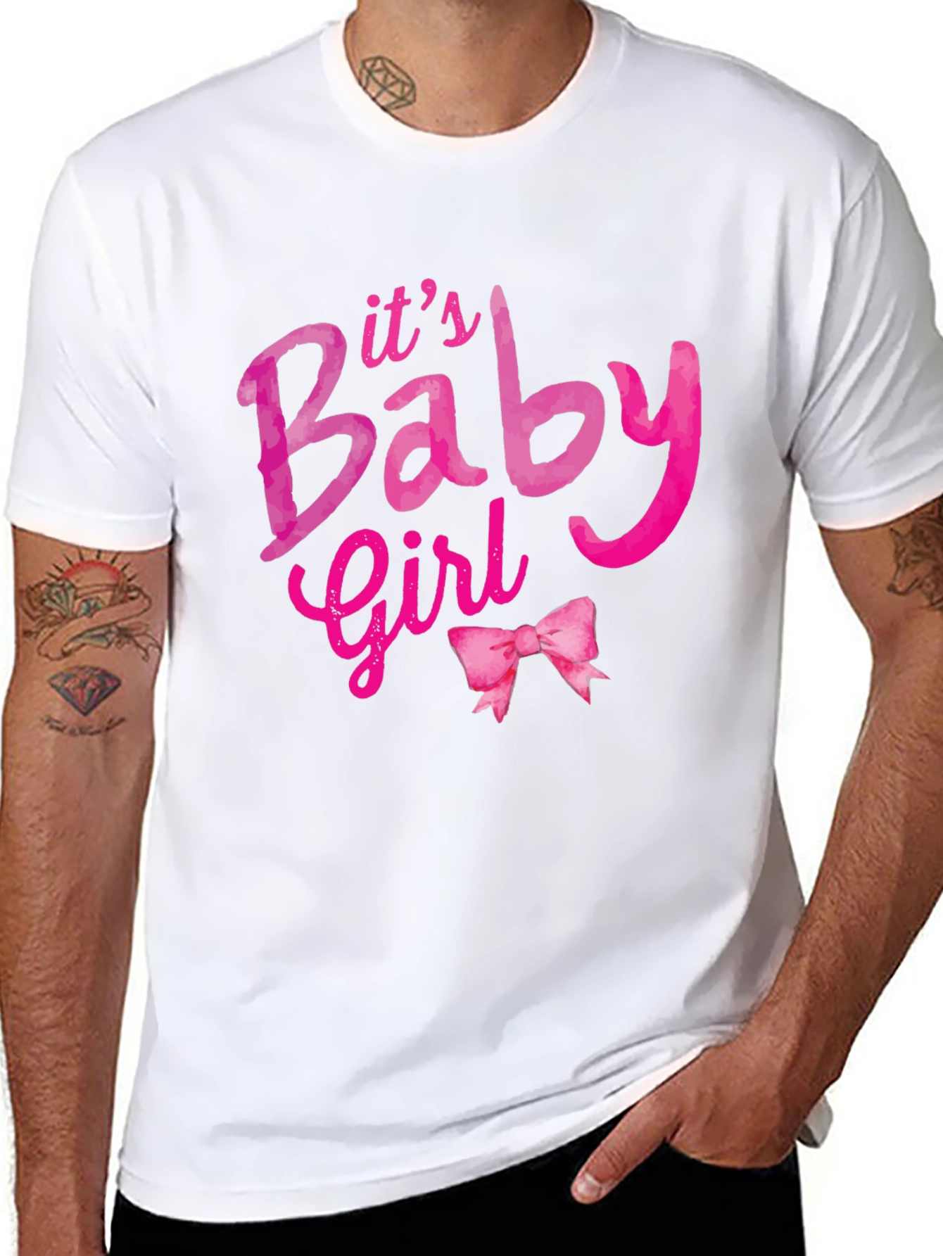 Its a Baby Girl T-Shirt - Pink Design