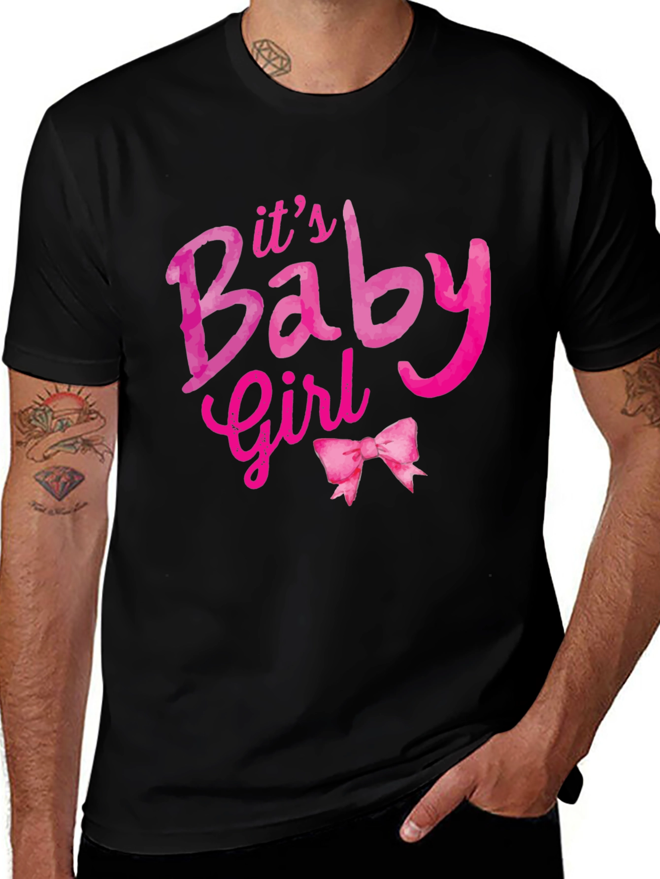 Its a Baby Girl T-Shirt - Pink Design