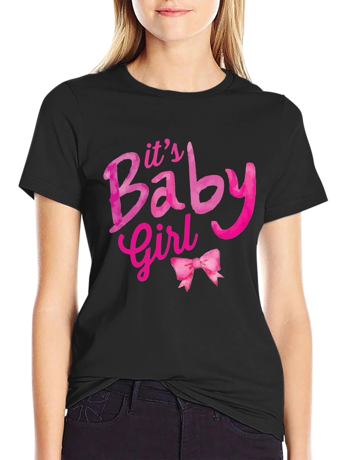 Its a Baby Girl T-Shirt - Pink Design