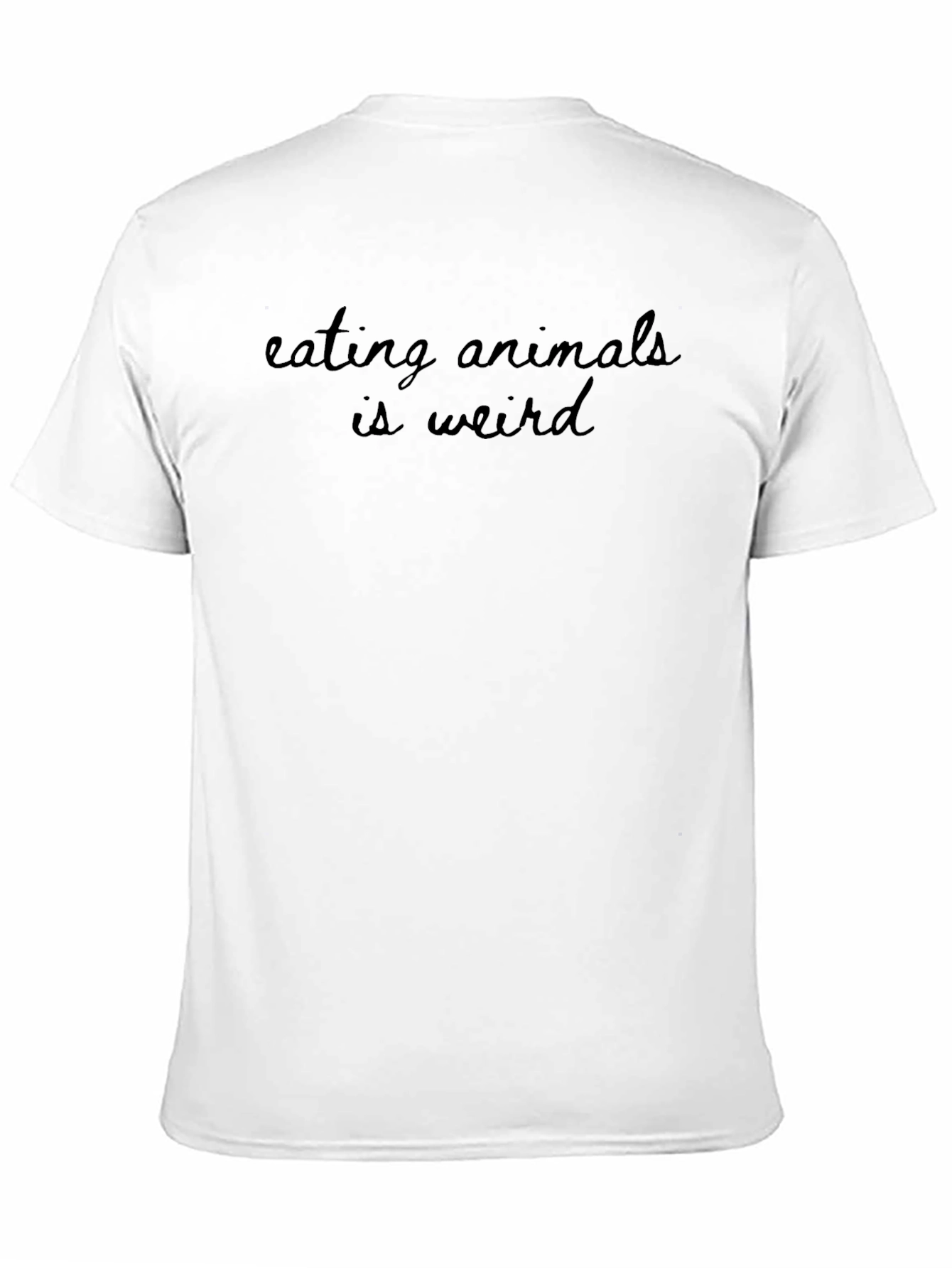 Eating Animals is Weird Black T-Shirt