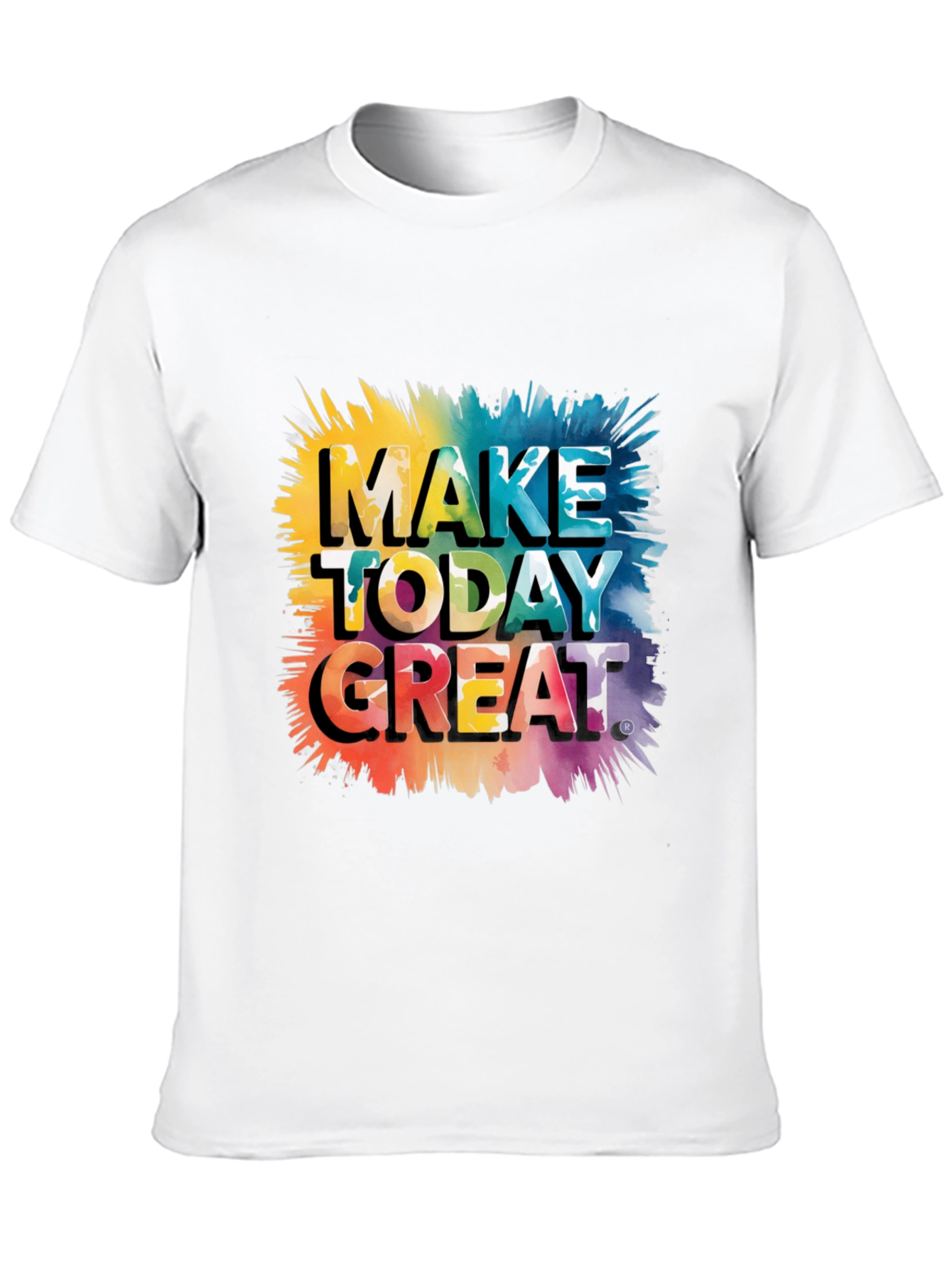 Make Today Great Graphic Tee - Black Cotton Blend