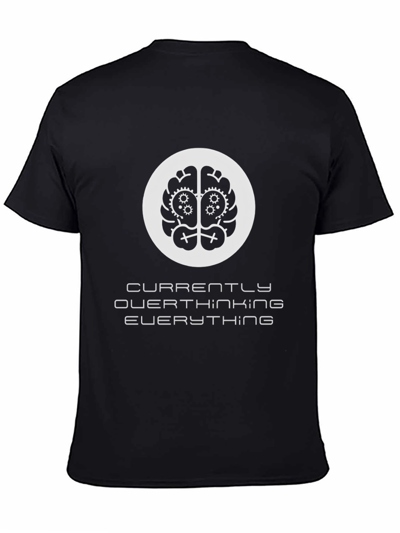 Overthinking T-Shirt - Brain Gears Design
