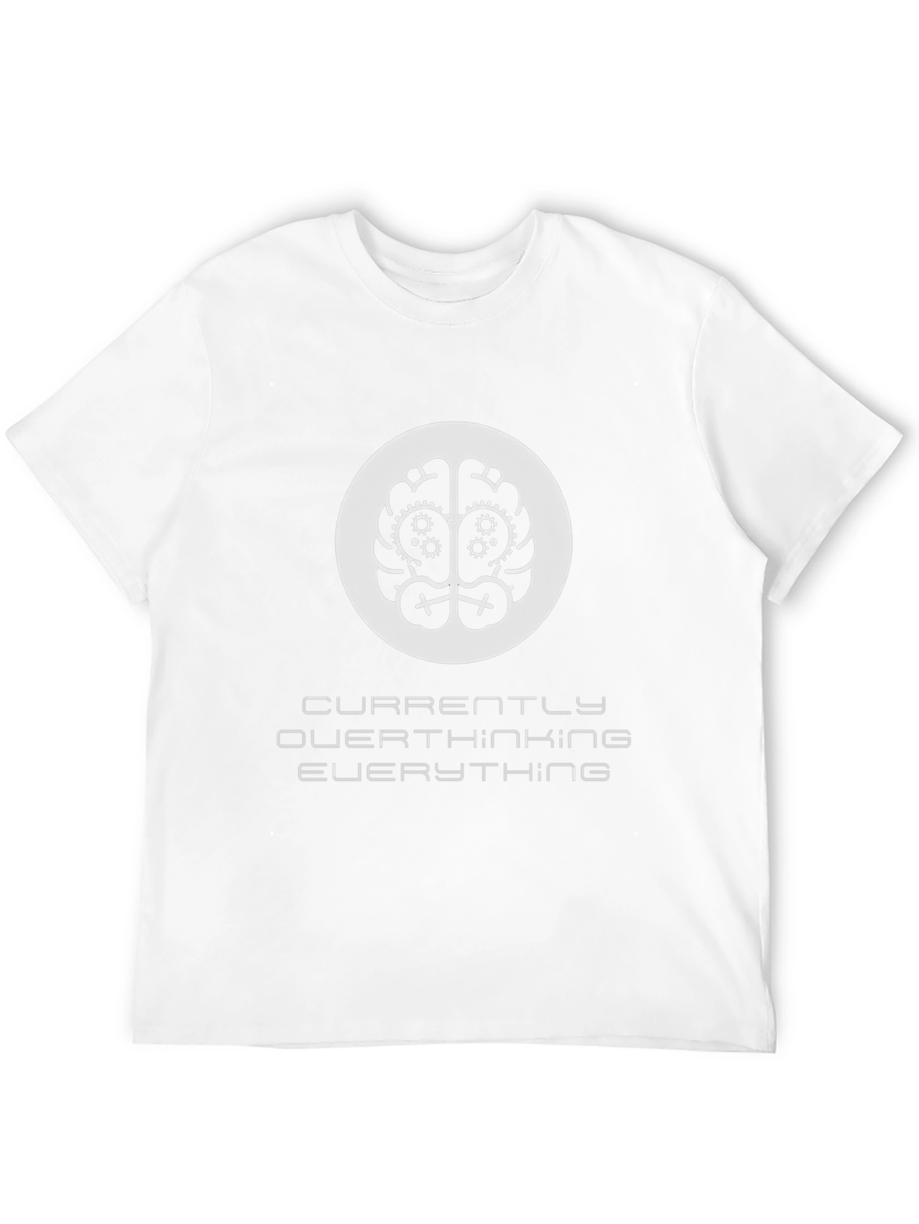 Overthinking T-Shirt - Brain Gears Design