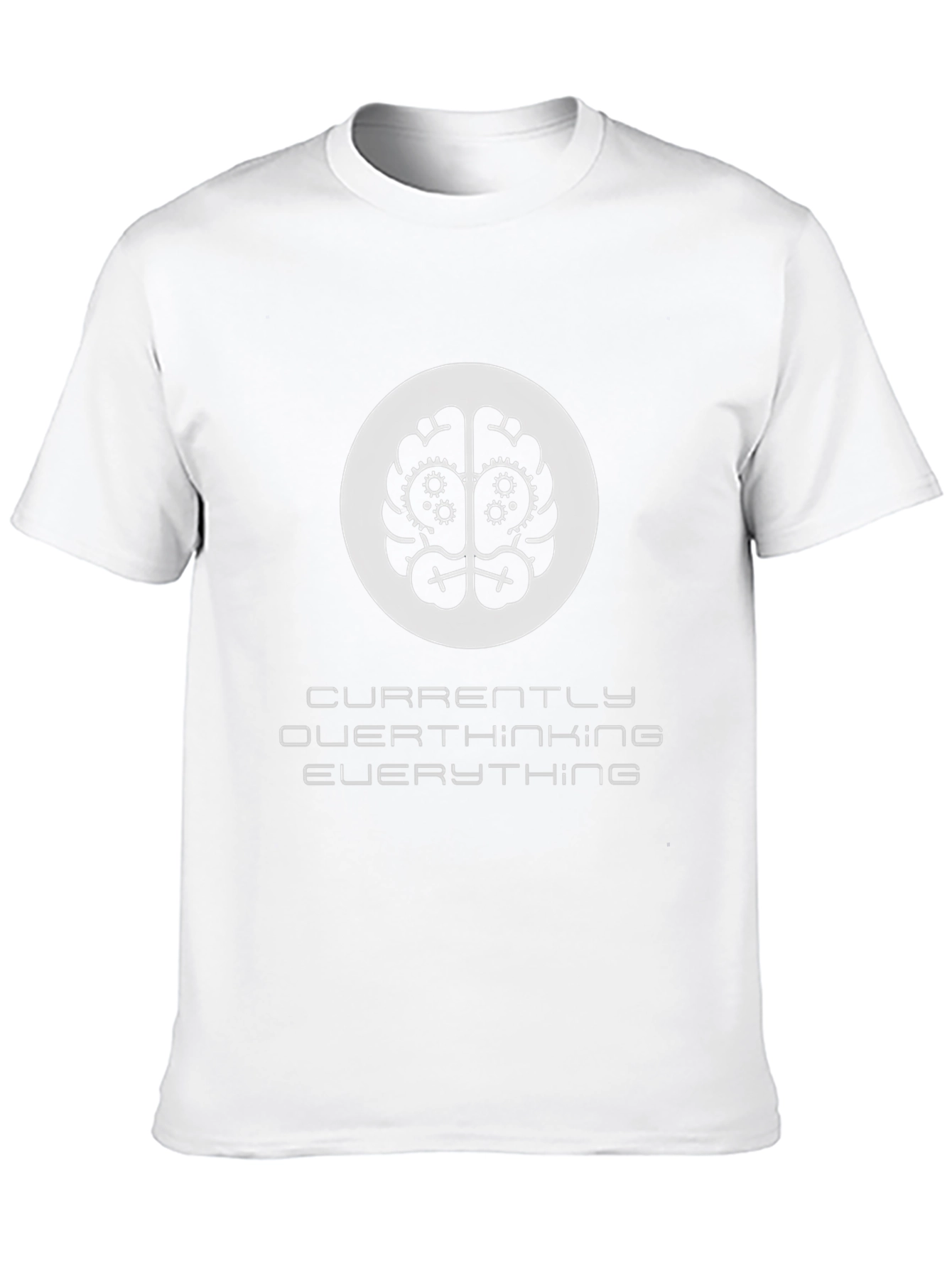Overthinking T-Shirt - Brain Gears Design