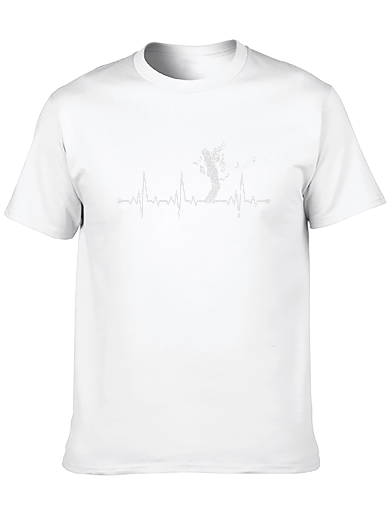 Trumpet Heartbeat T-Shirt - Musician Tee