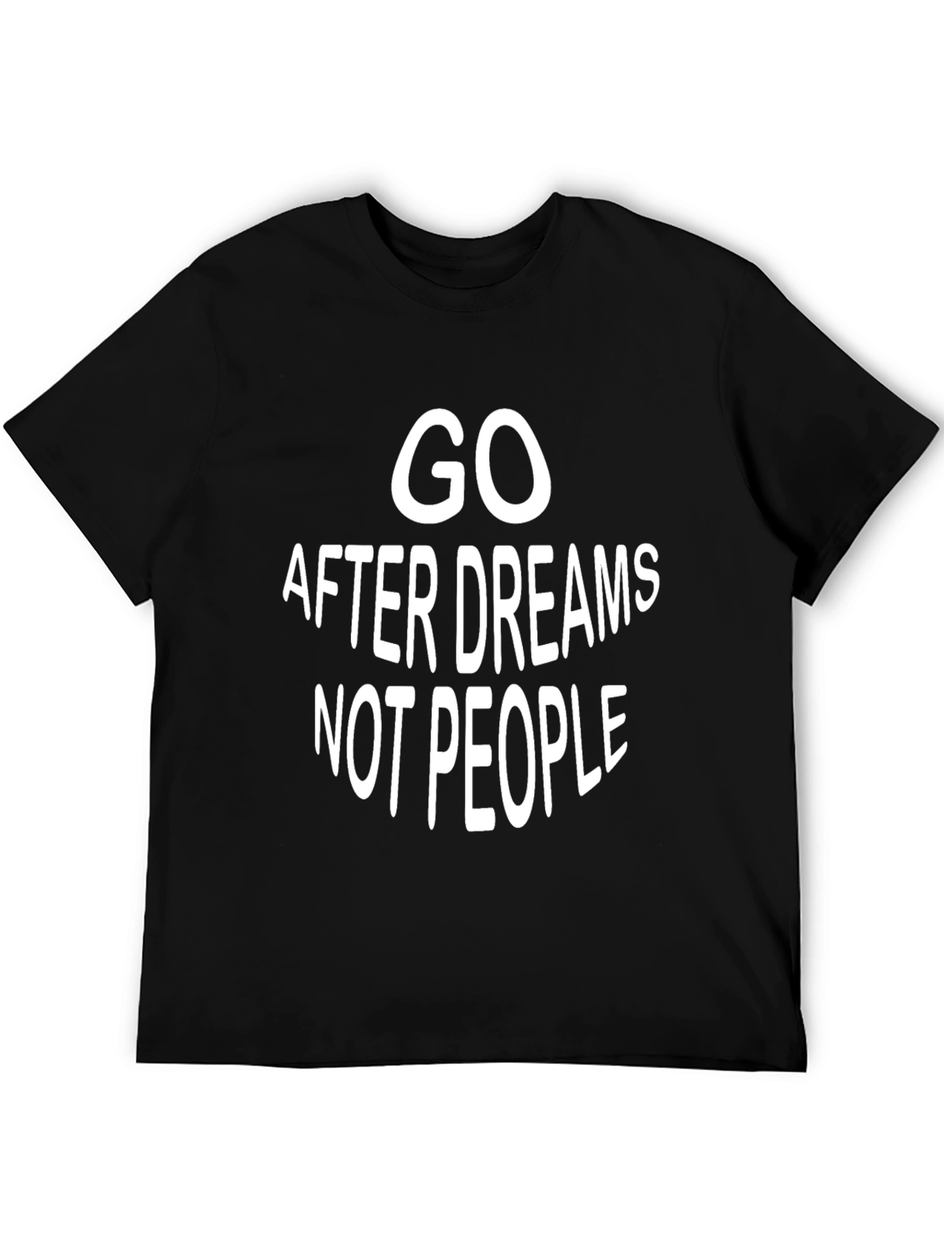Dream Chaser Black T-Shirt - Motivational Quote