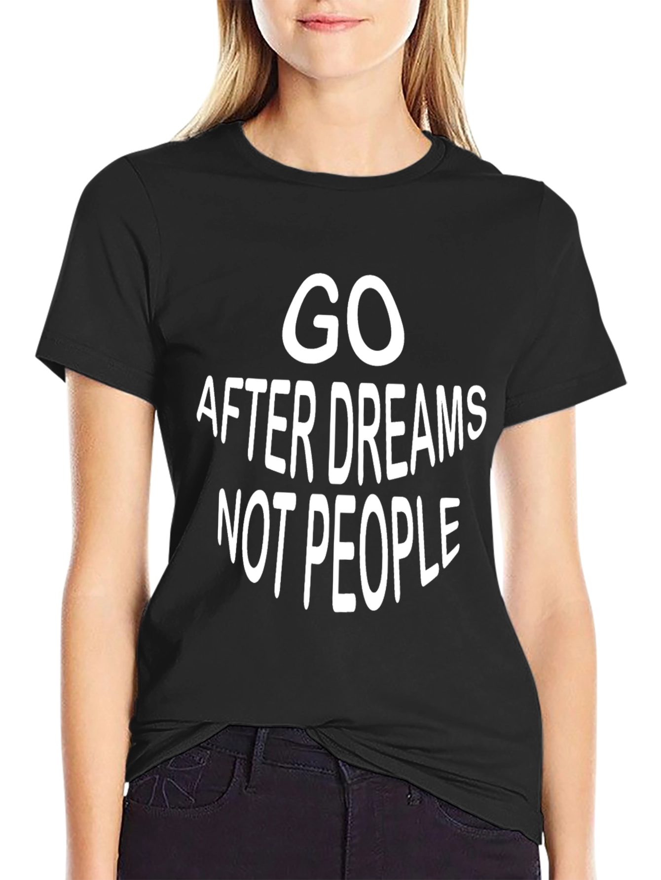 Dream Chaser Black T-Shirt - Motivational Quote