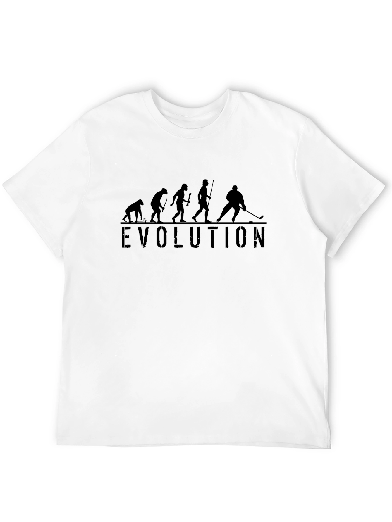 Hockey Evolution T-Shirt - Black Graphic Tee