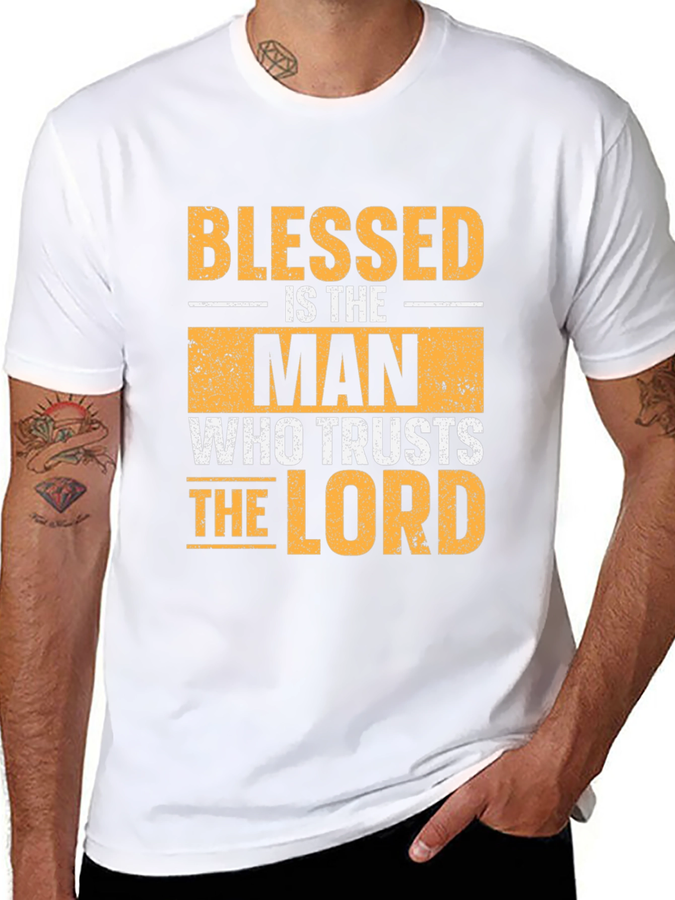 Blessed Is The Man T-Shirt Religious Christian
