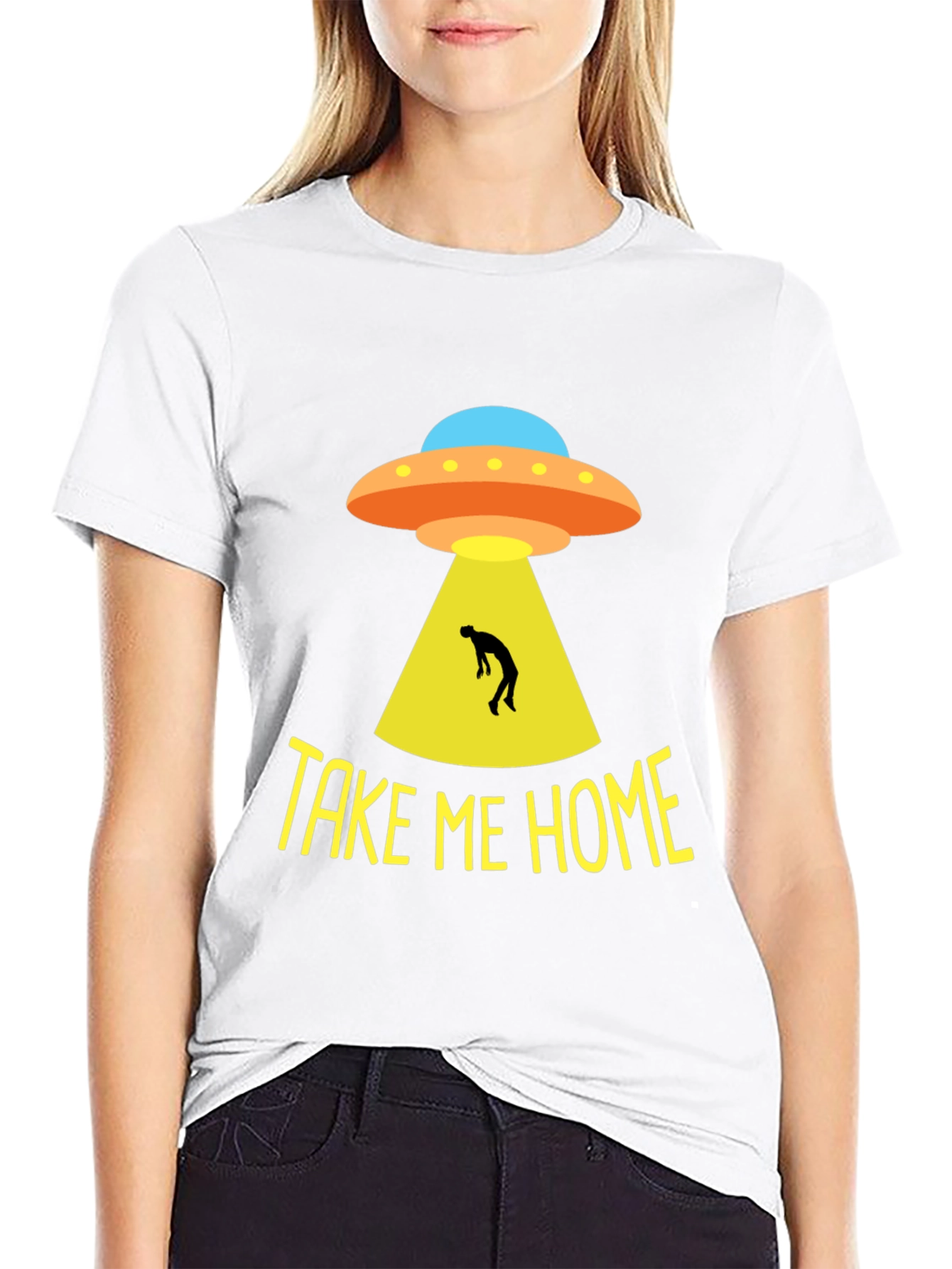 Take Me Home UFO Abduction Graphic Tee