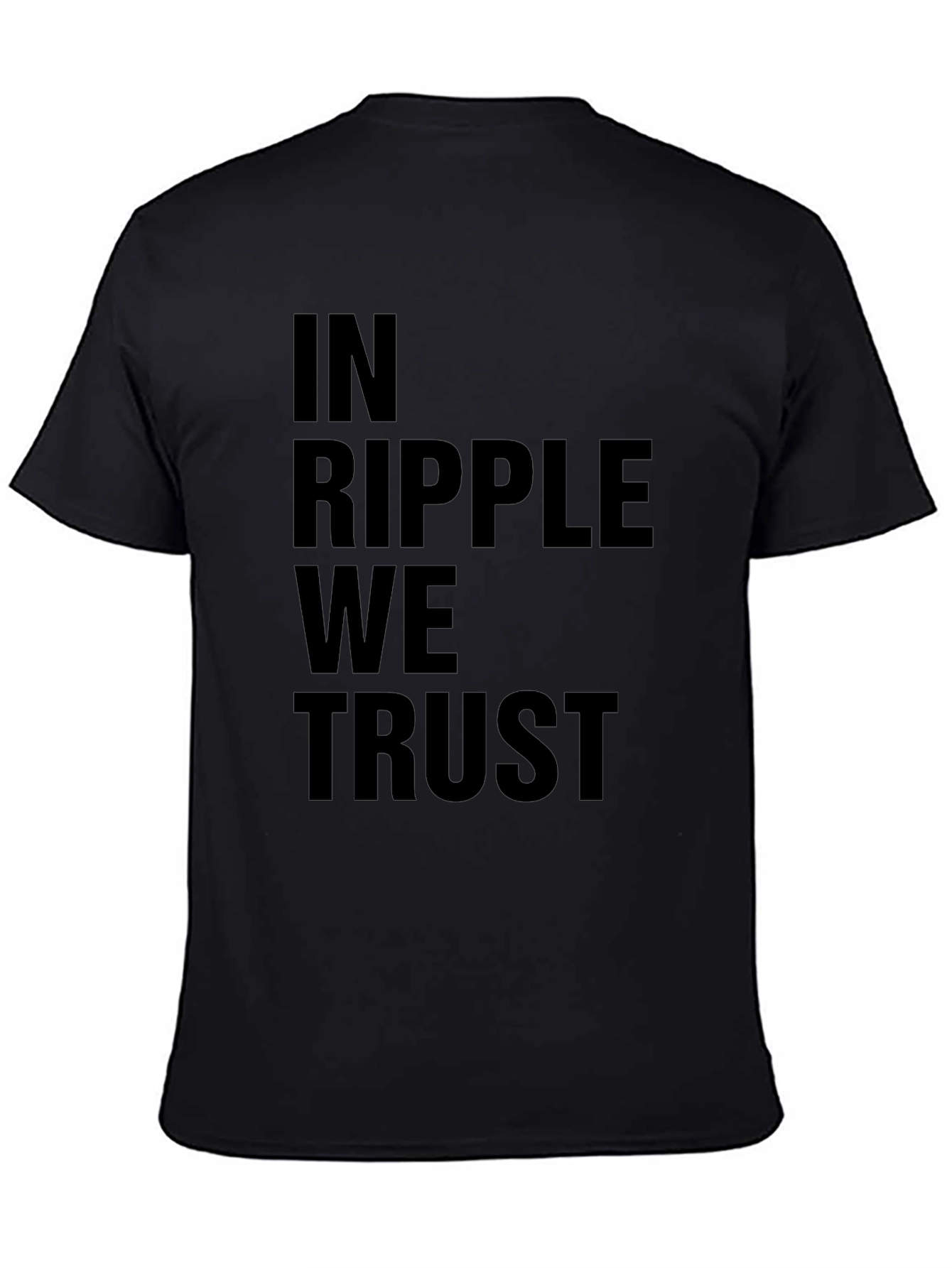 In Ripple We Trust - Black T-Shirt