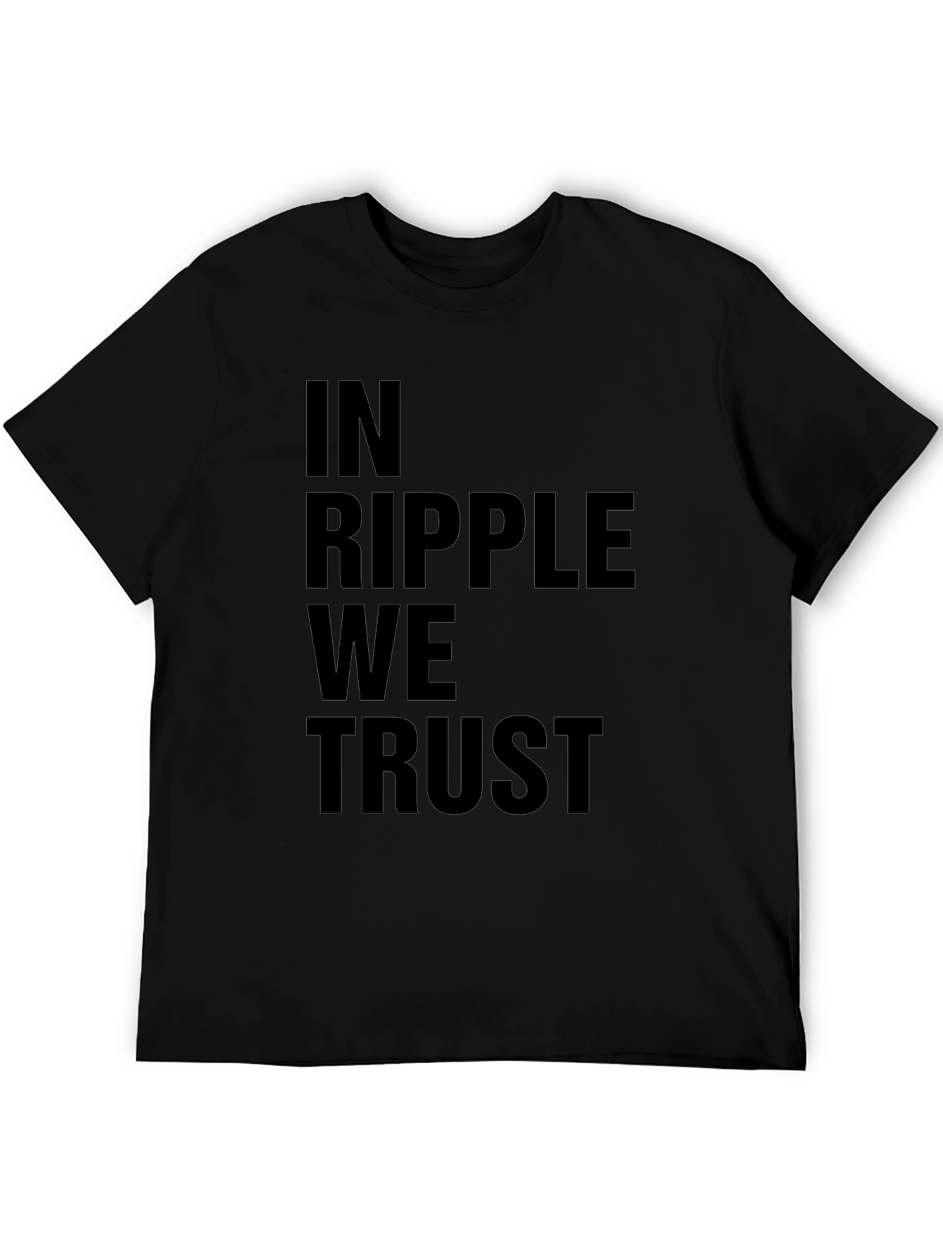 In Ripple We Trust - Black T-Shirt
