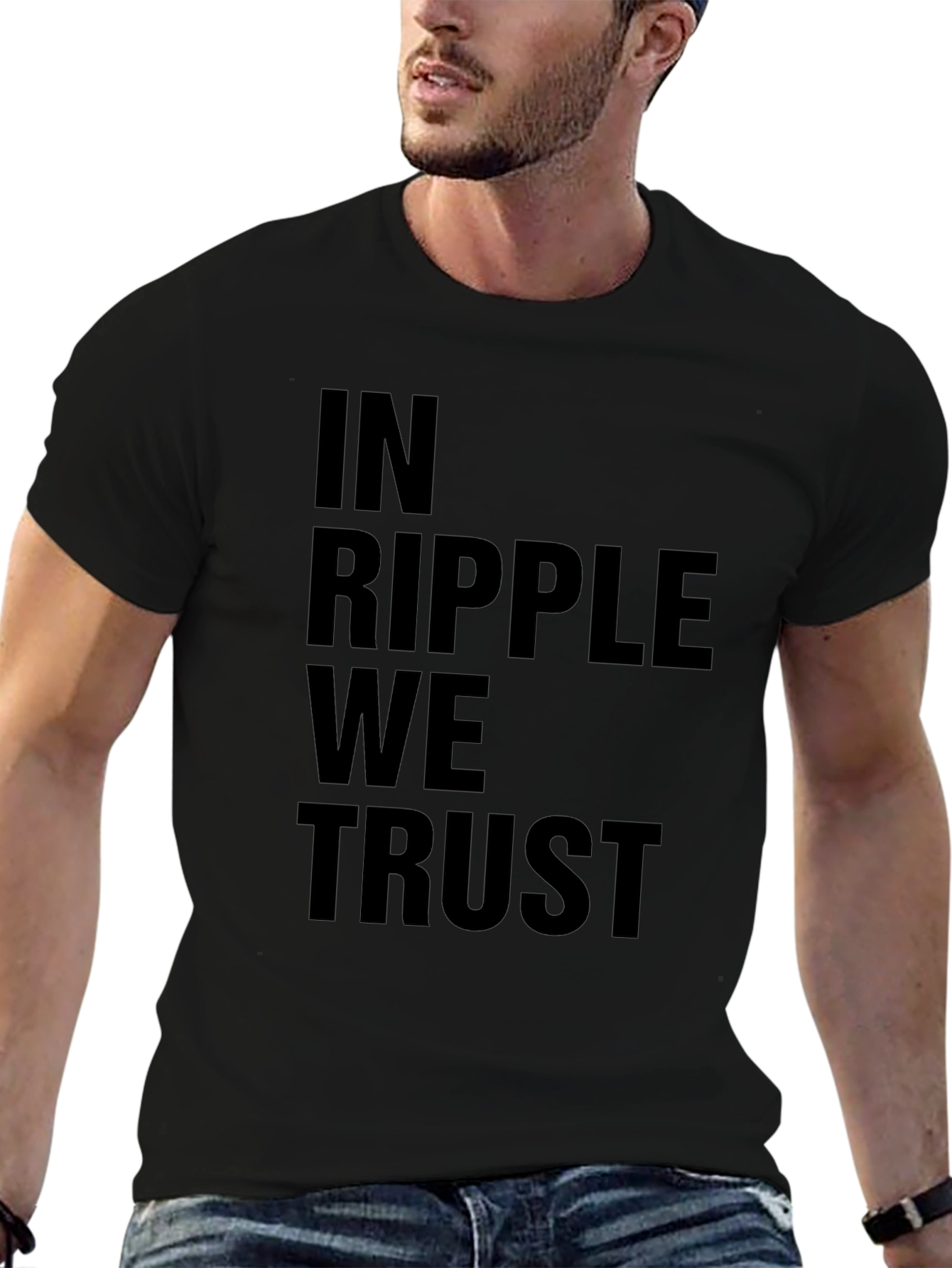 In Ripple We Trust - Black T-Shirt