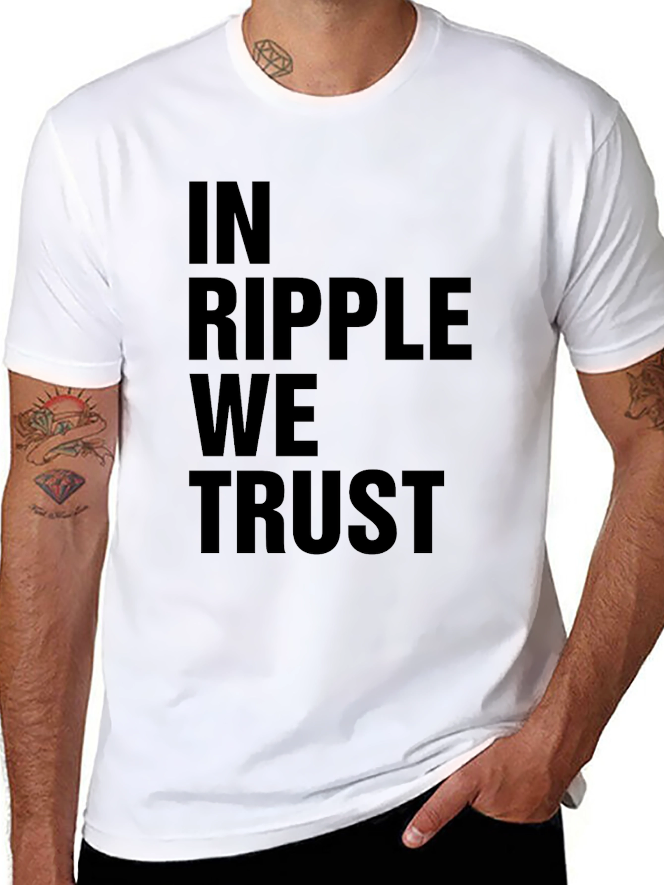 In Ripple We Trust - Black T-Shirt