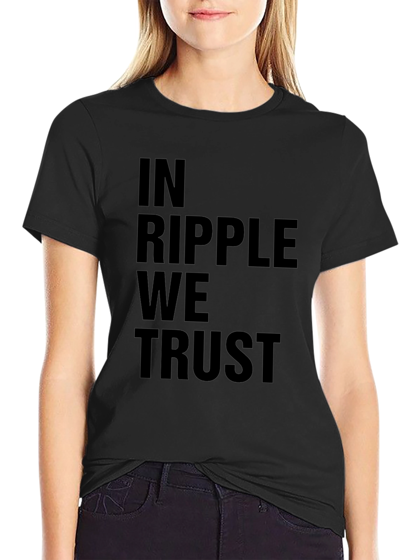 In Ripple We Trust - Black T-Shirt