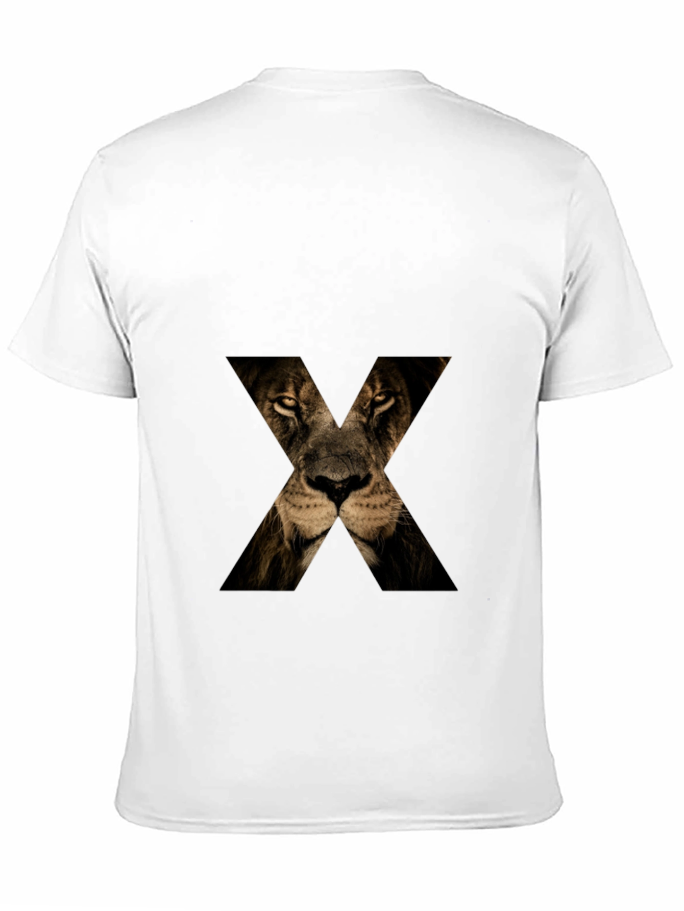Lion Face X T-Shirt - Mens Graphic Tee