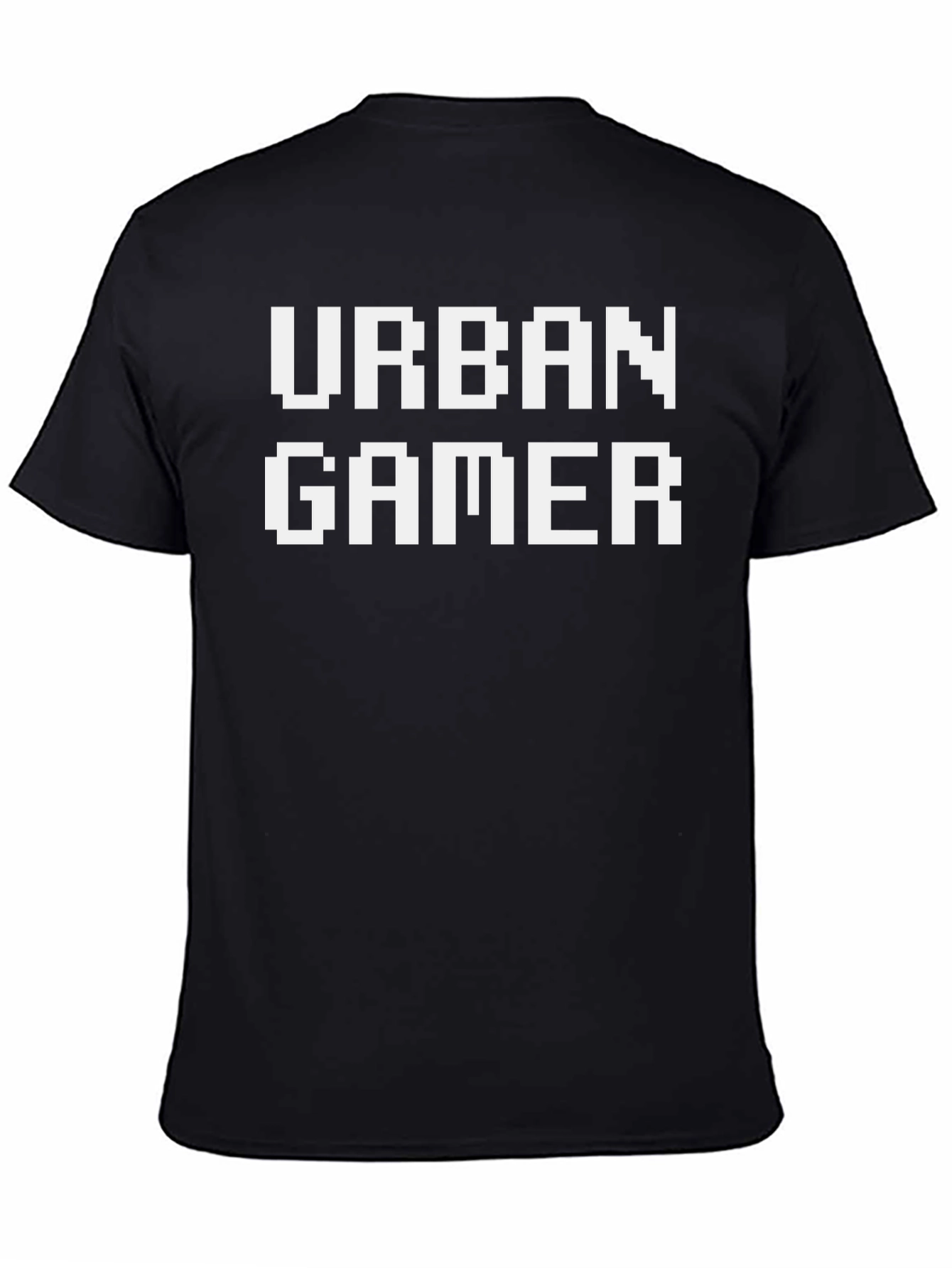 Urban Gamer Pixel Art T-Shirt - Black