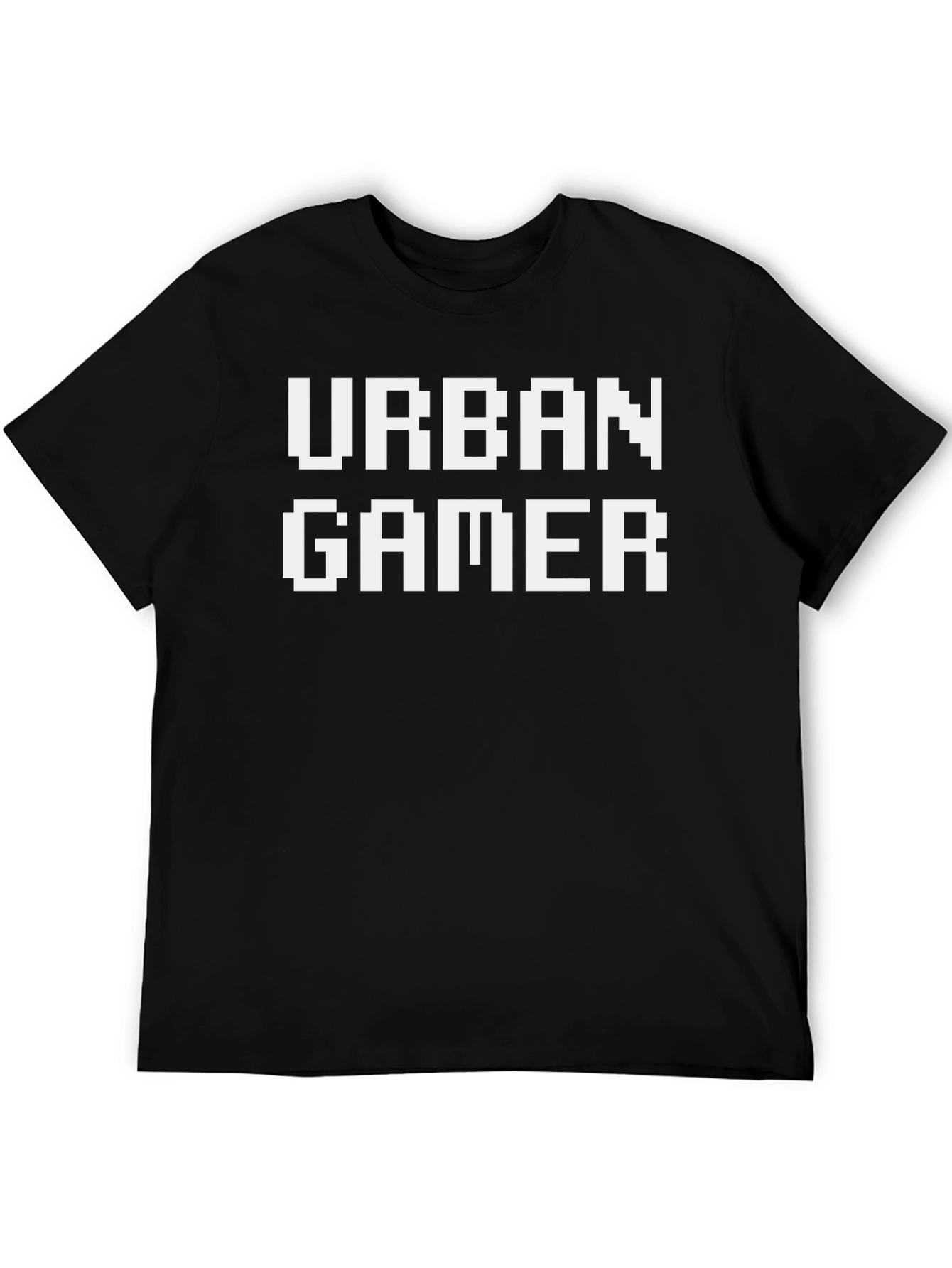 Urban Gamer Pixel Art T-Shirt - Black