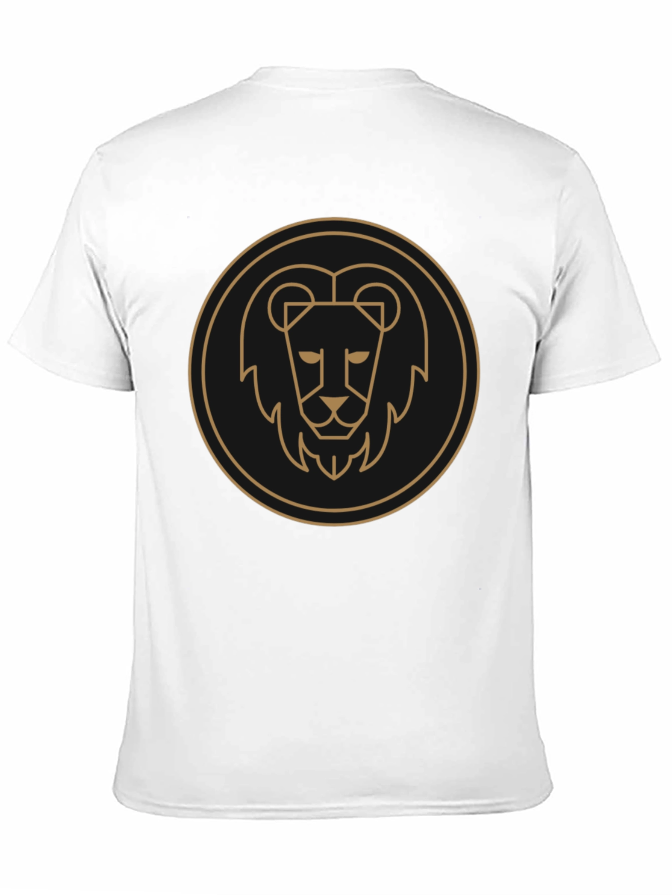 Lion Emblem Black Tee - Stylish Graphic T-Shirt