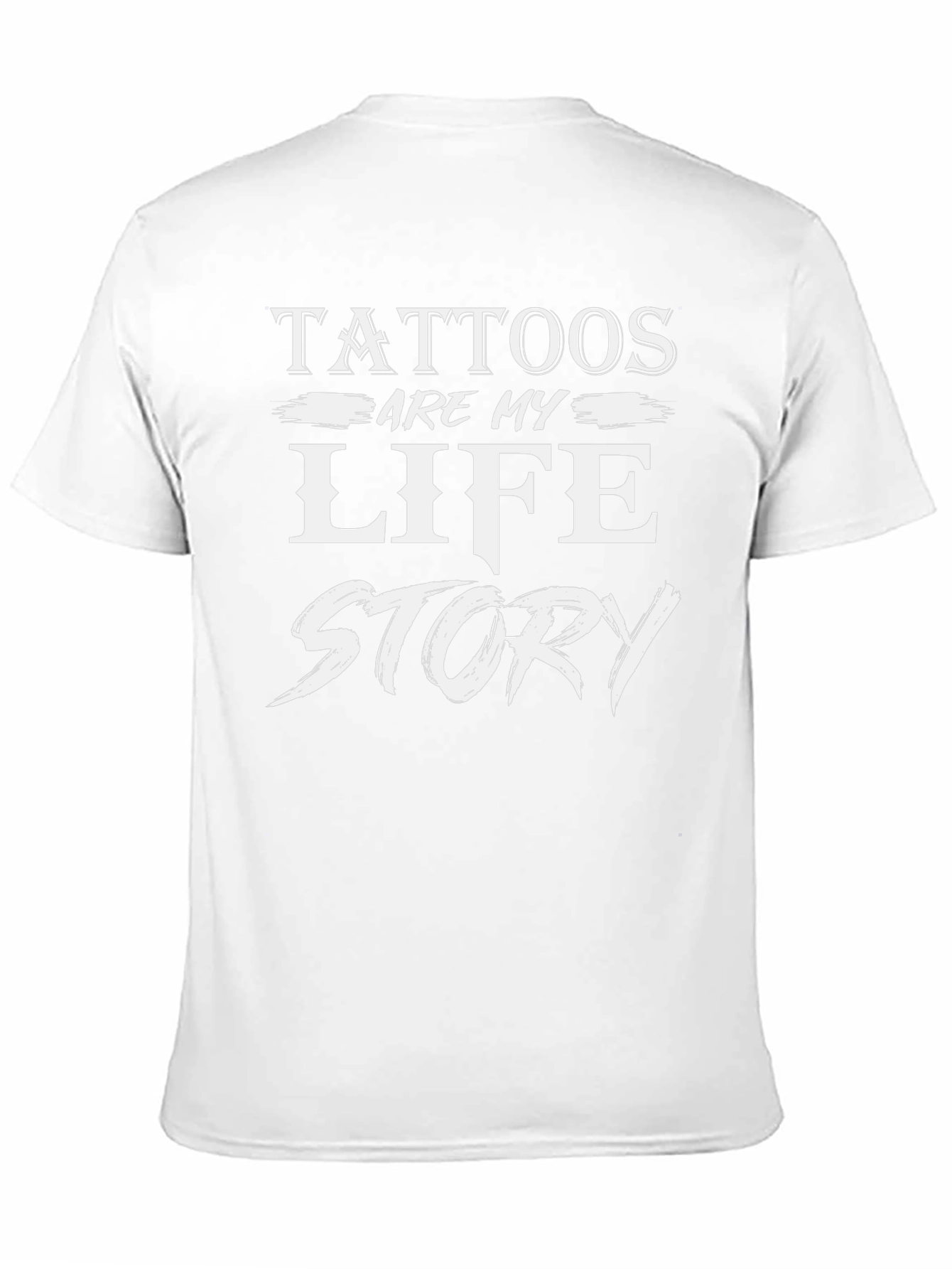Tattoos Are My Life Story Black T-Shirt