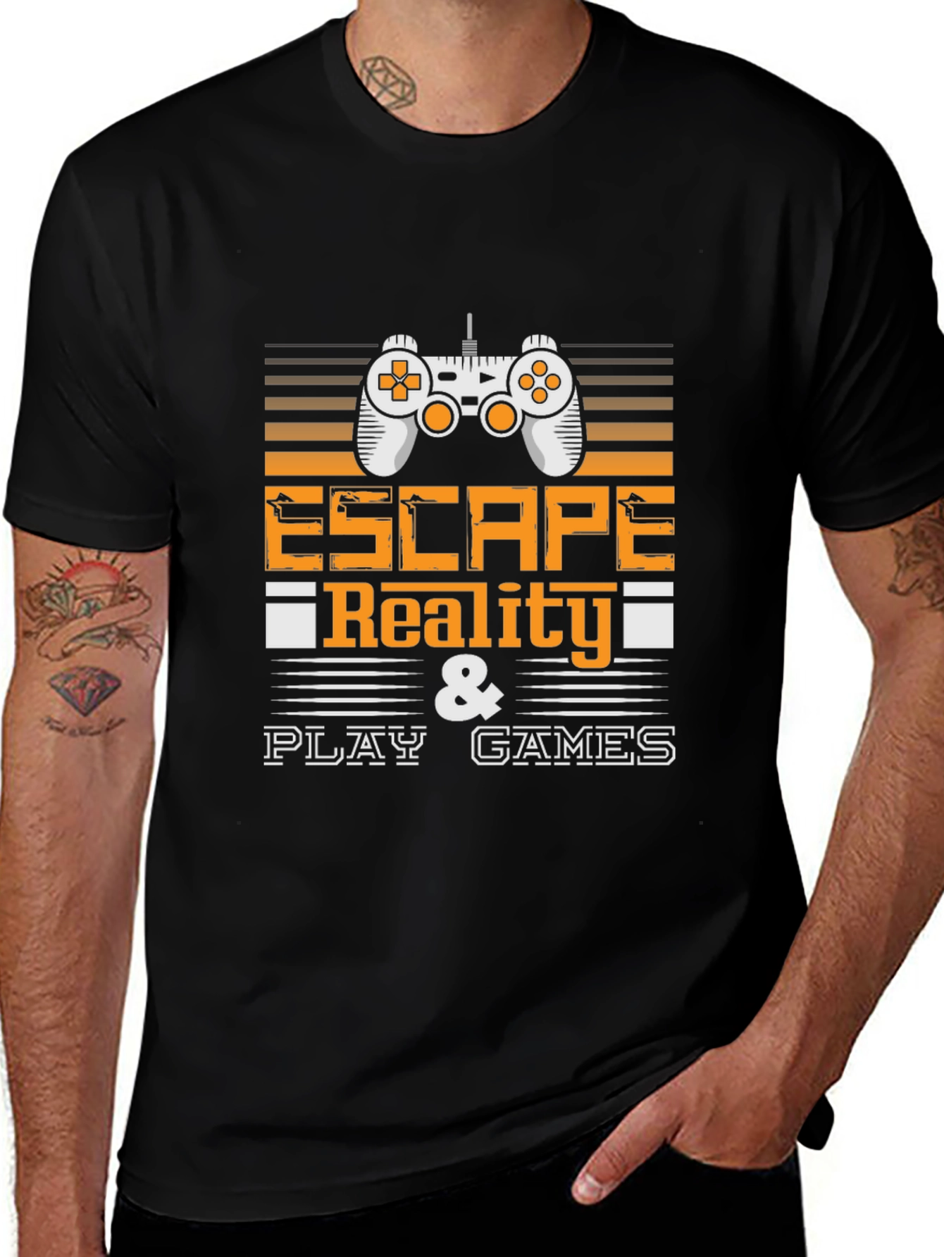 Escape Reality Play Games Black T-Shirt