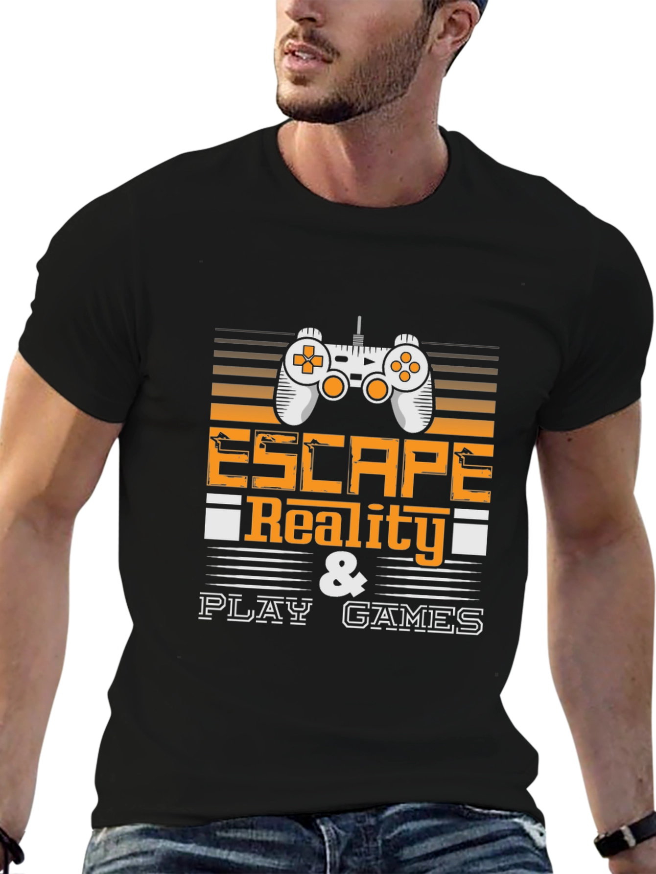 Escape Reality Play Games Black T-Shirt