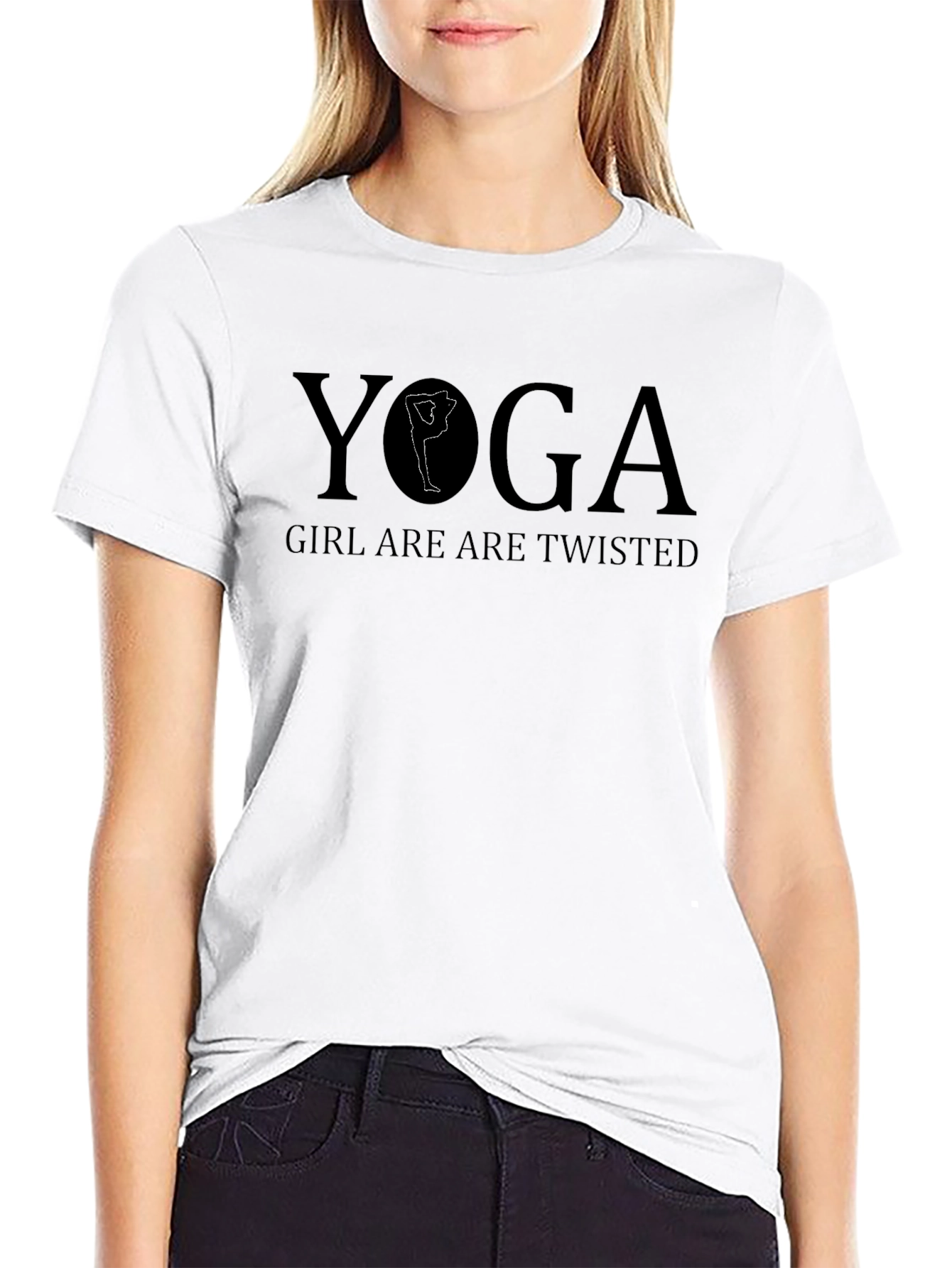 Yoga Girl Twisted T-Shirt | Soft Cotton Tee
